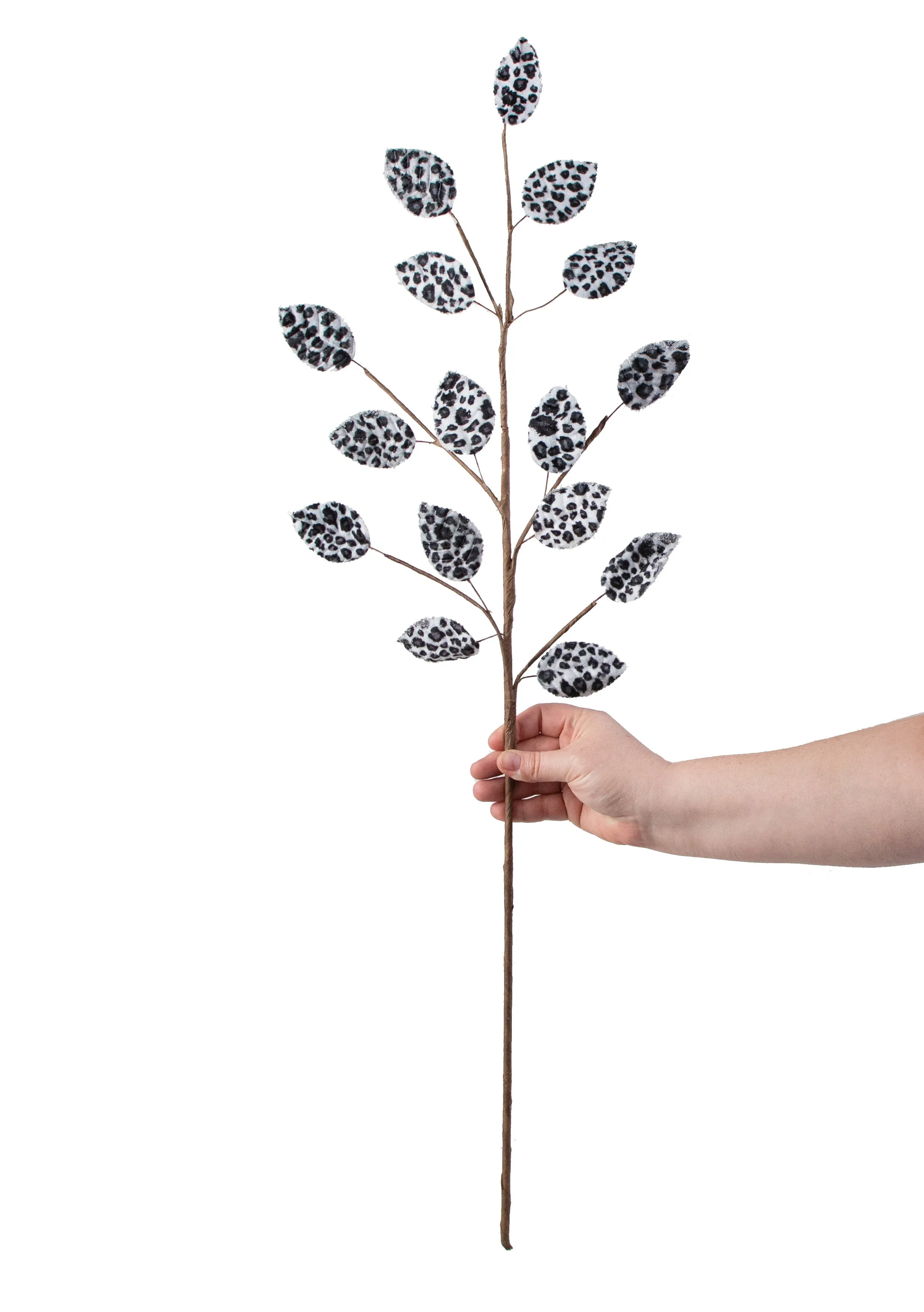 32" Snow Leopard Leaves Spray