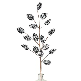 32" Snow Leopard Leaves Spray