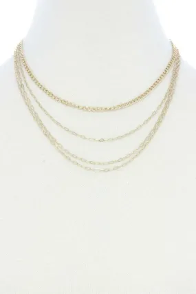 4 Layer Metal Necklace