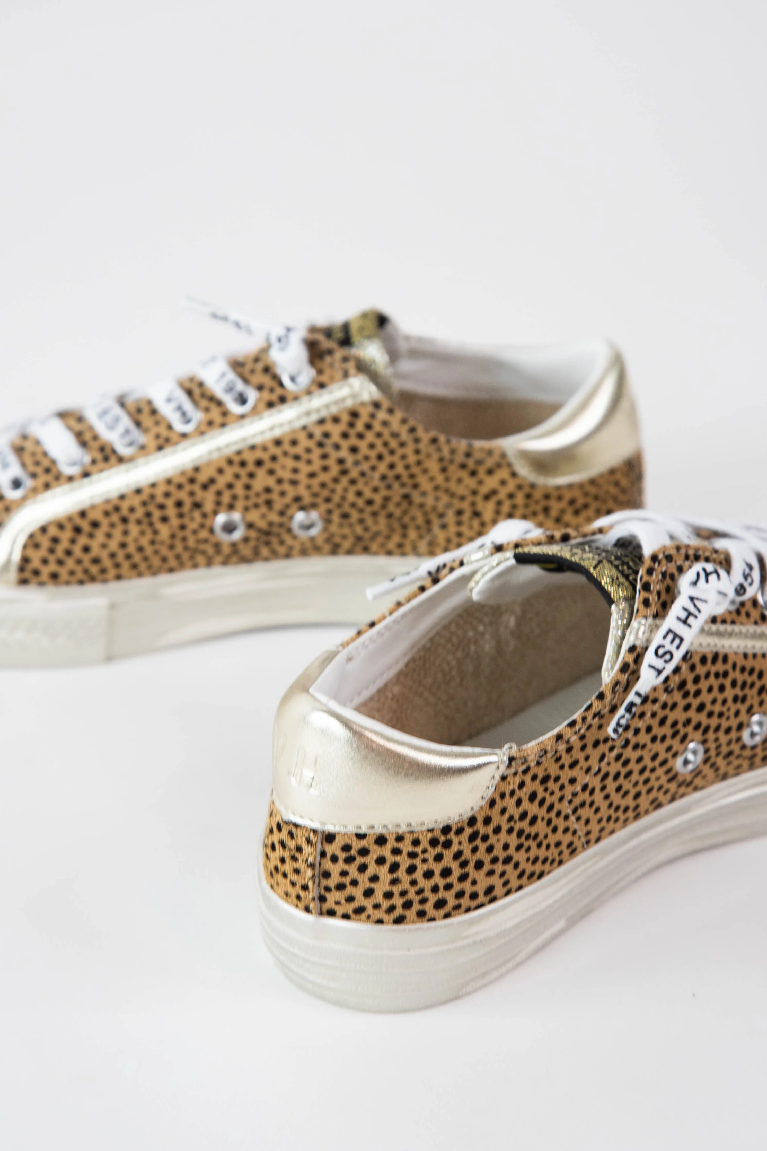 Alive Low Top Gold Star Sneaker, Leopard Multi | Vintage Havana