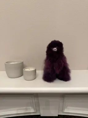 Alpaca Fur Stuffie 7” - Purple