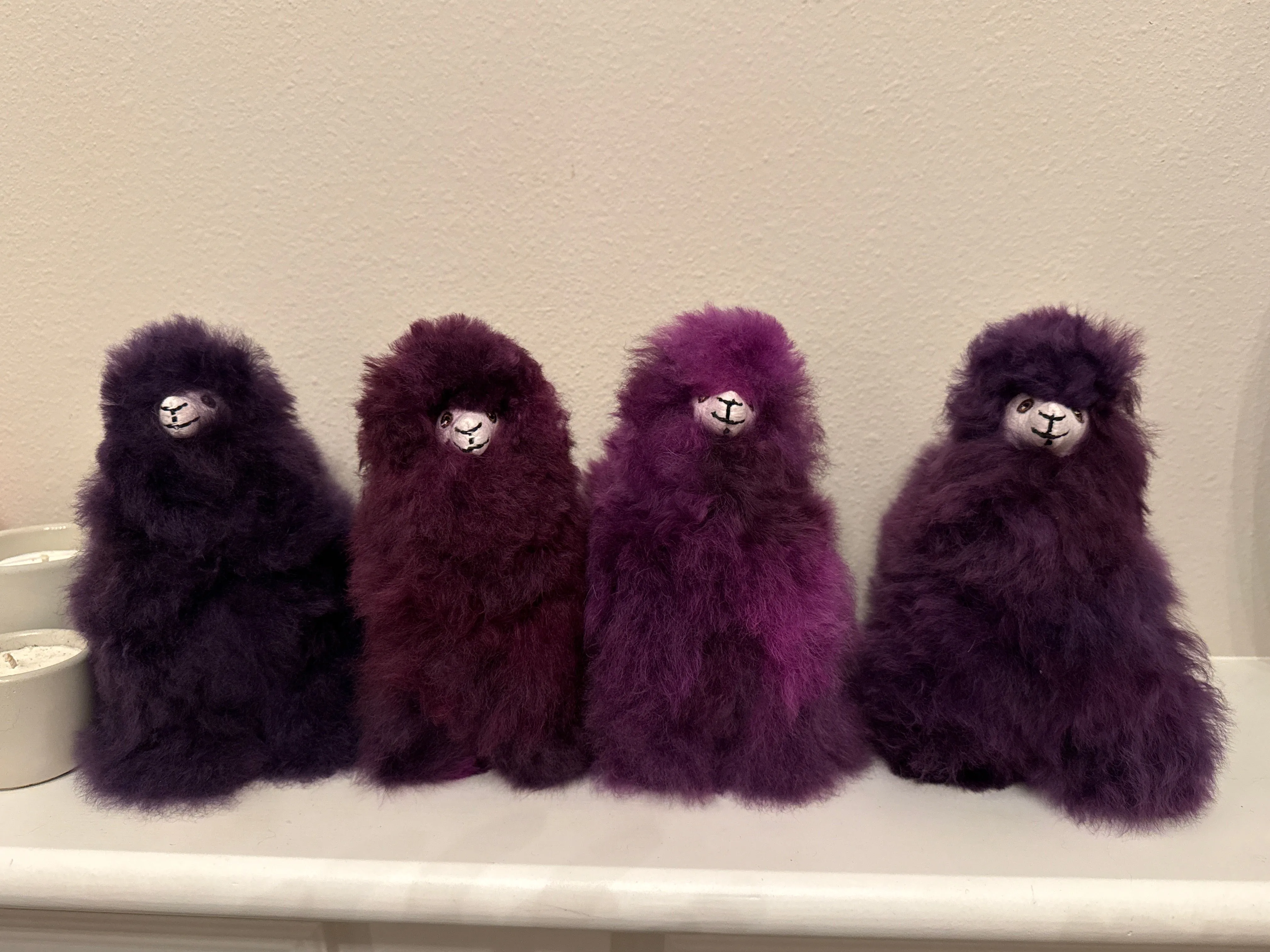 Alpaca Fur Stuffie 7” - Purple