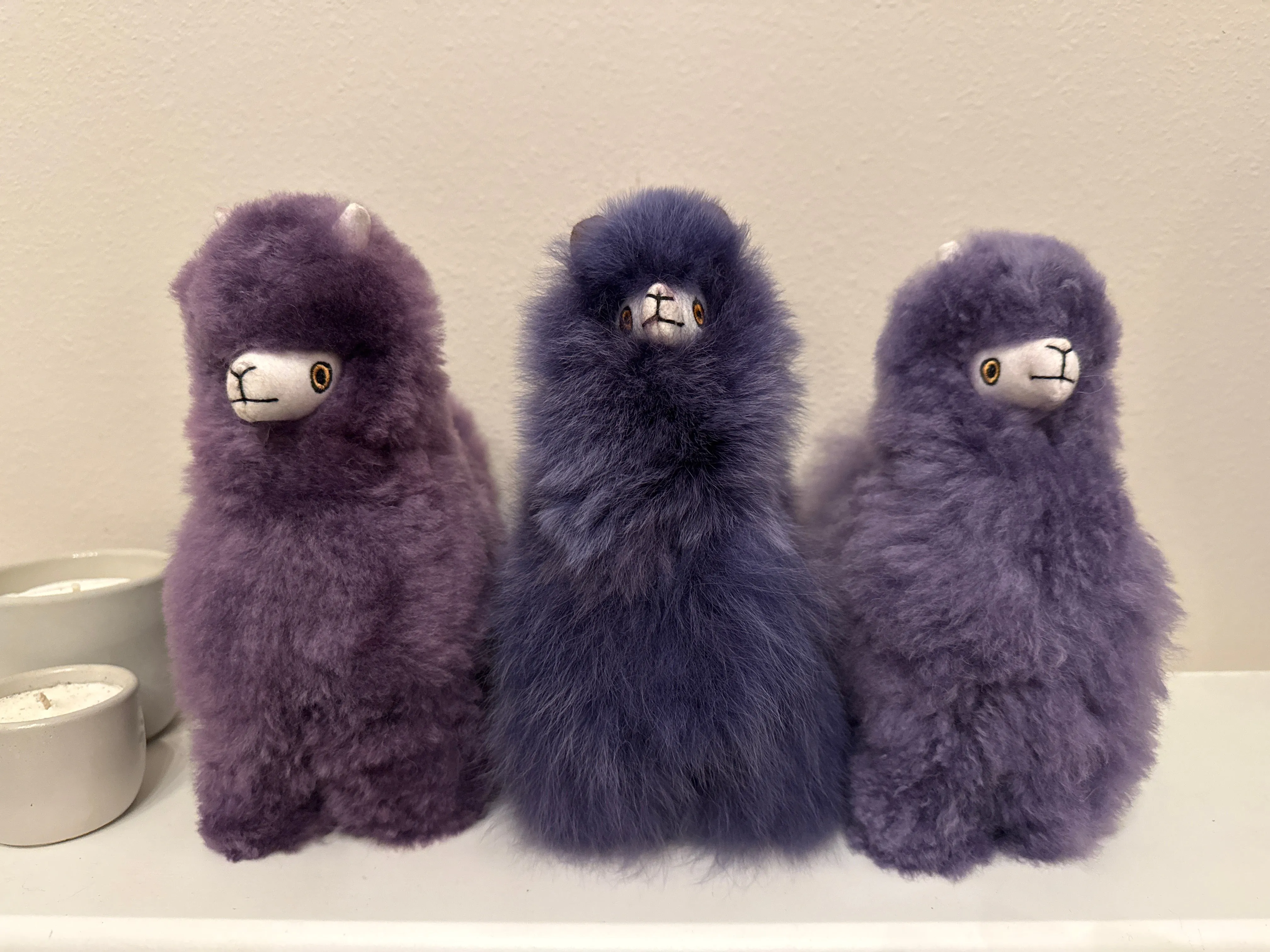 Alpaca Fur Stuffie 8” - Purple