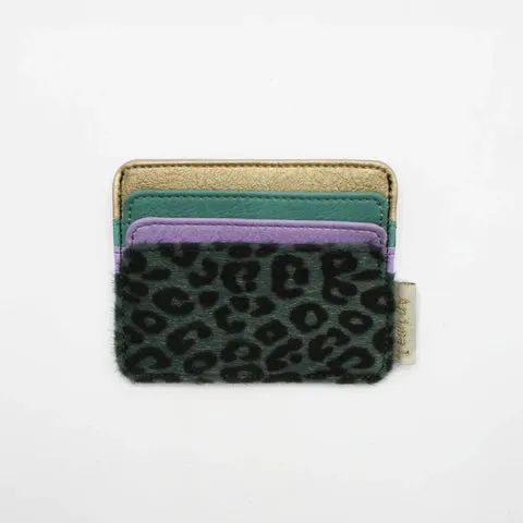 Animal Print Leopard Lilac Card Holder