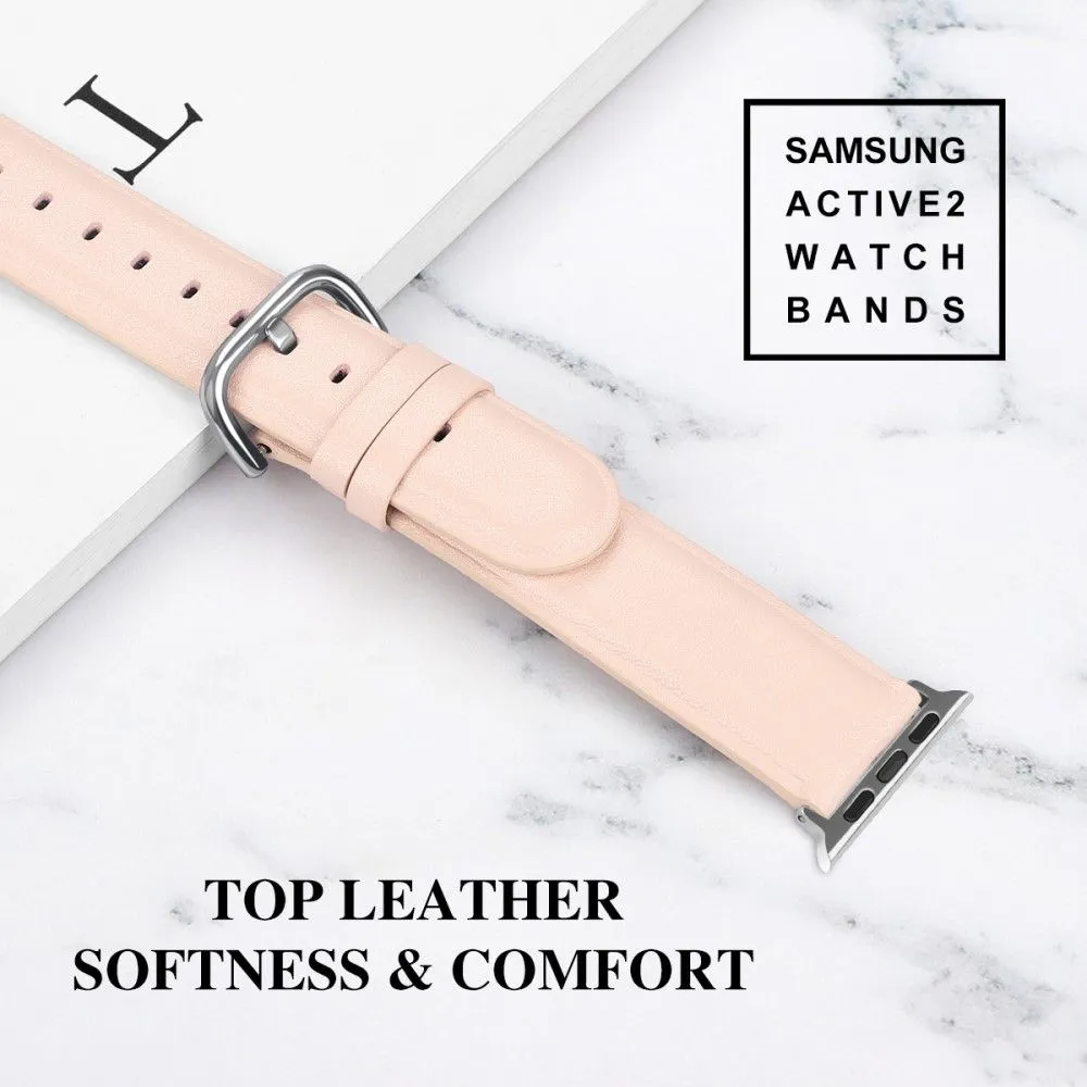 Apple Watch (41mm) cowhide genuine leather watch strap - Pink