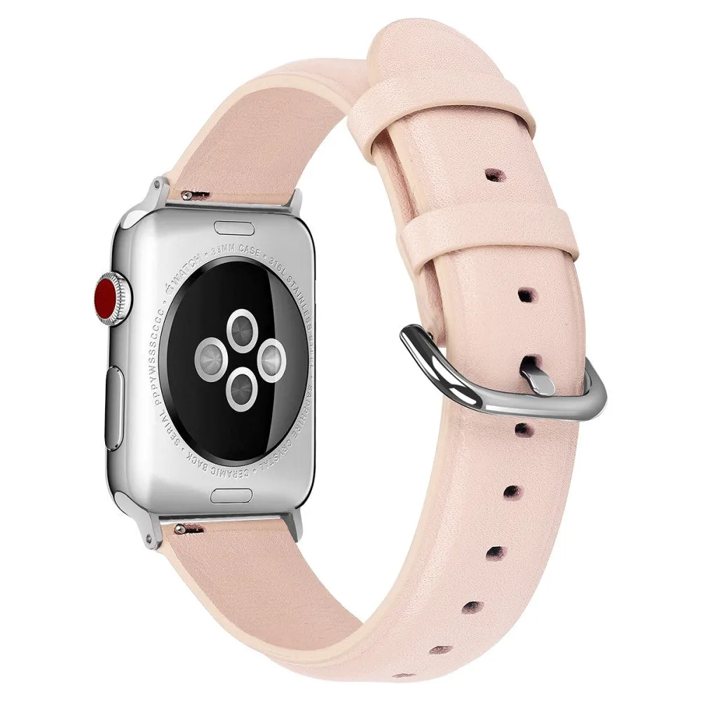 Apple Watch (41mm) cowhide genuine leather watch strap - Pink