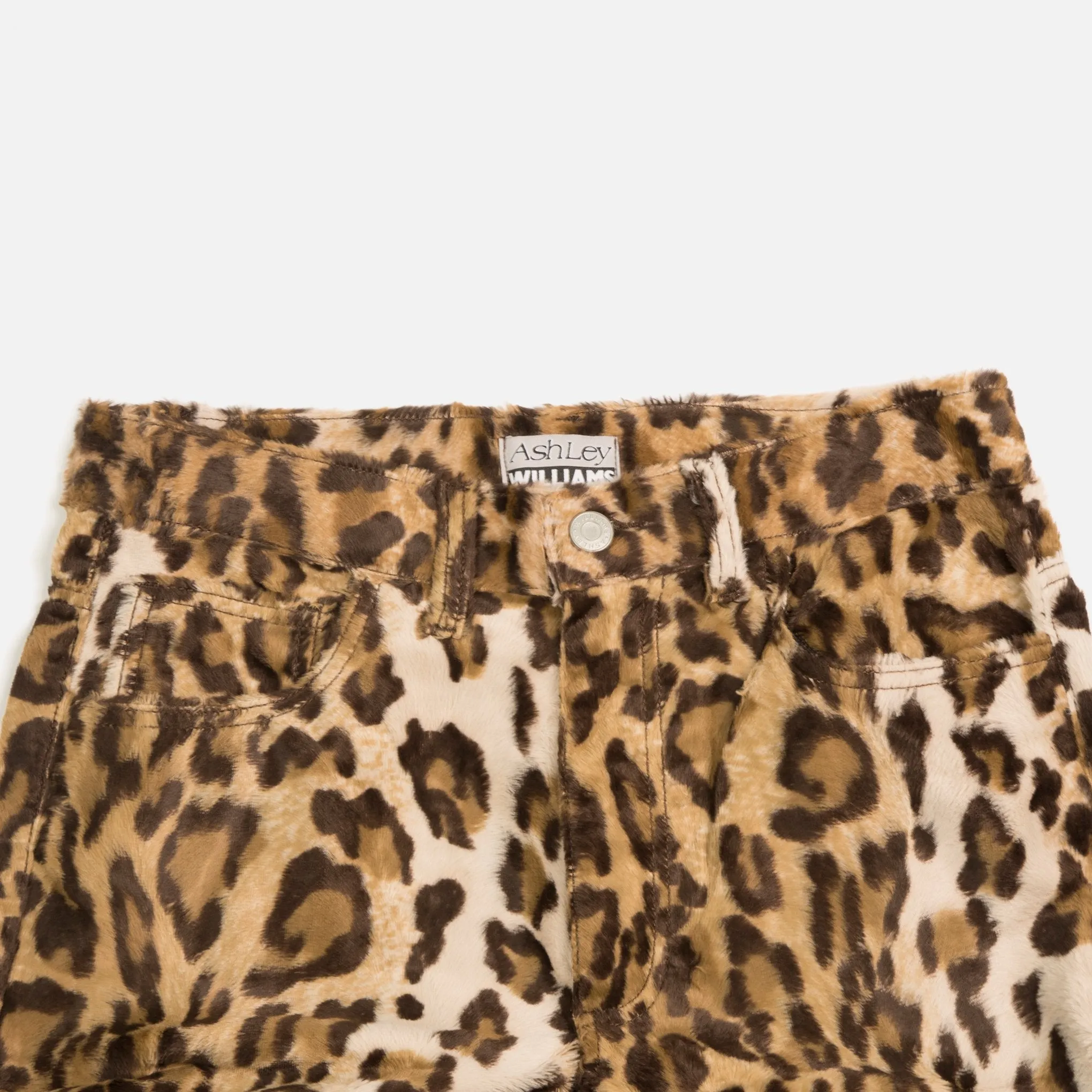 Ashley Jeans - Faux Leopard Fur