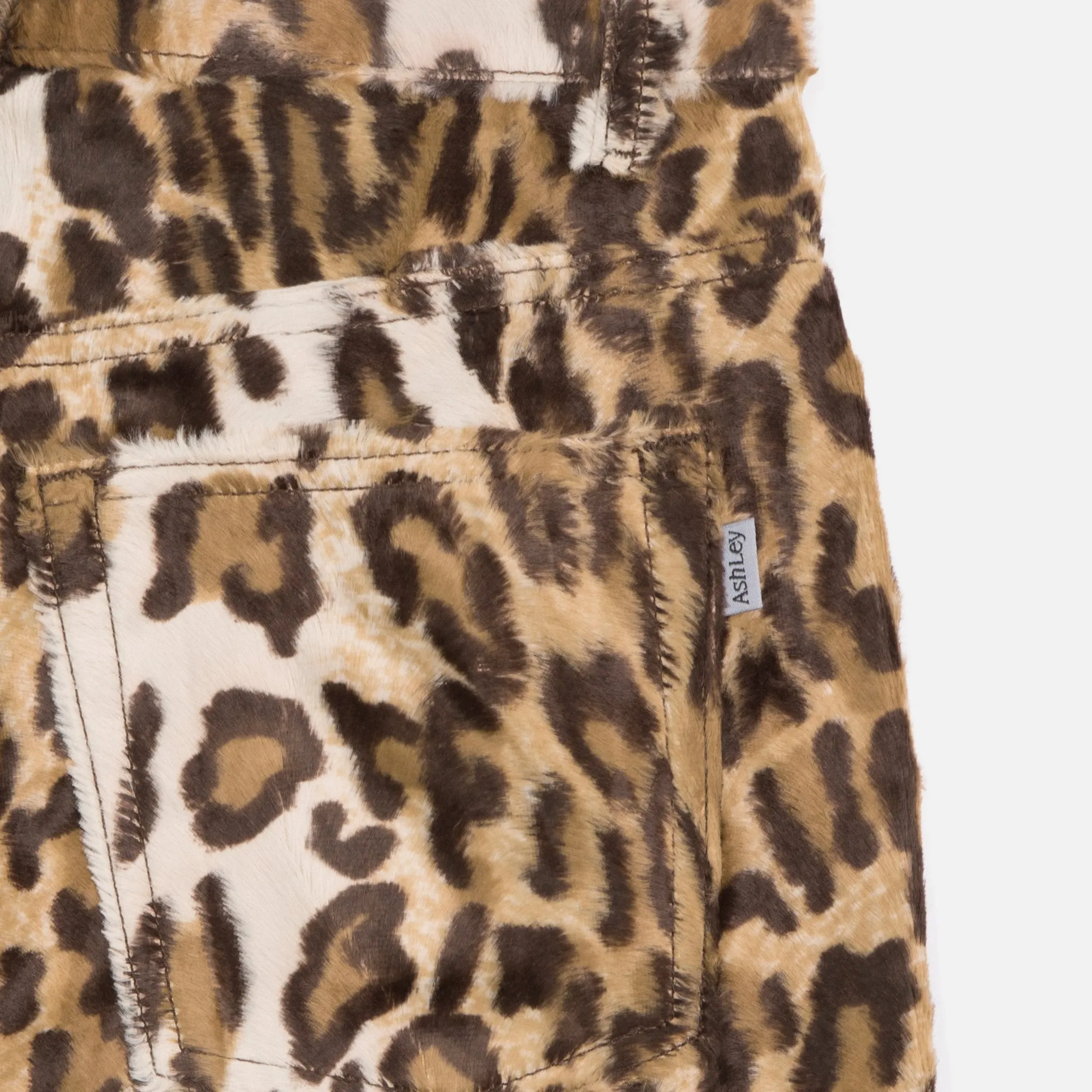 Ashley Jeans - Faux Leopard Fur