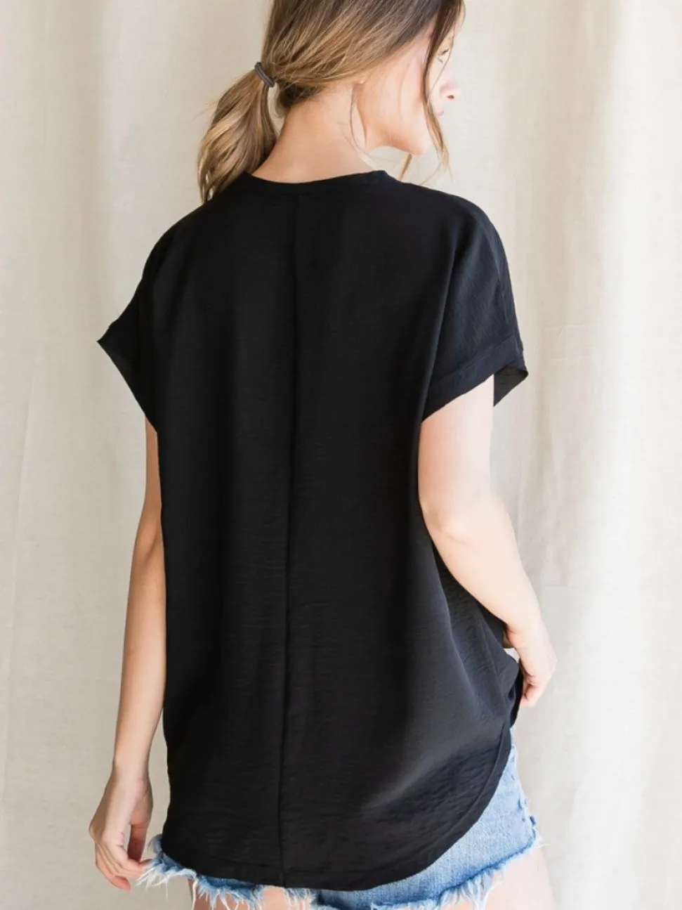 Ashlyn Top -  Black