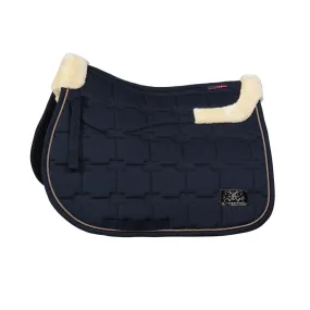 B Vertigo Alaska All Purpose Saddle Pad with Faux Fur Trim