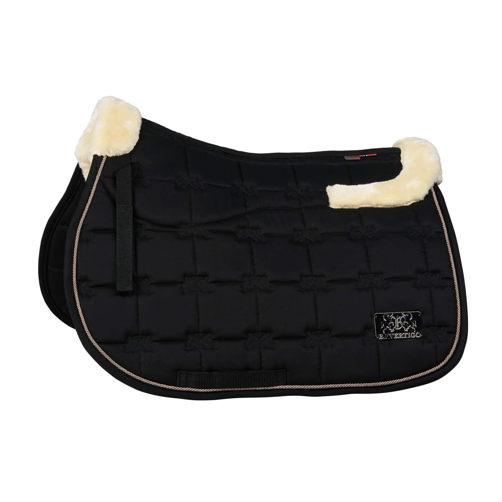 B Vertigo Alaska All Purpose Saddle Pad with Faux Fur Trim