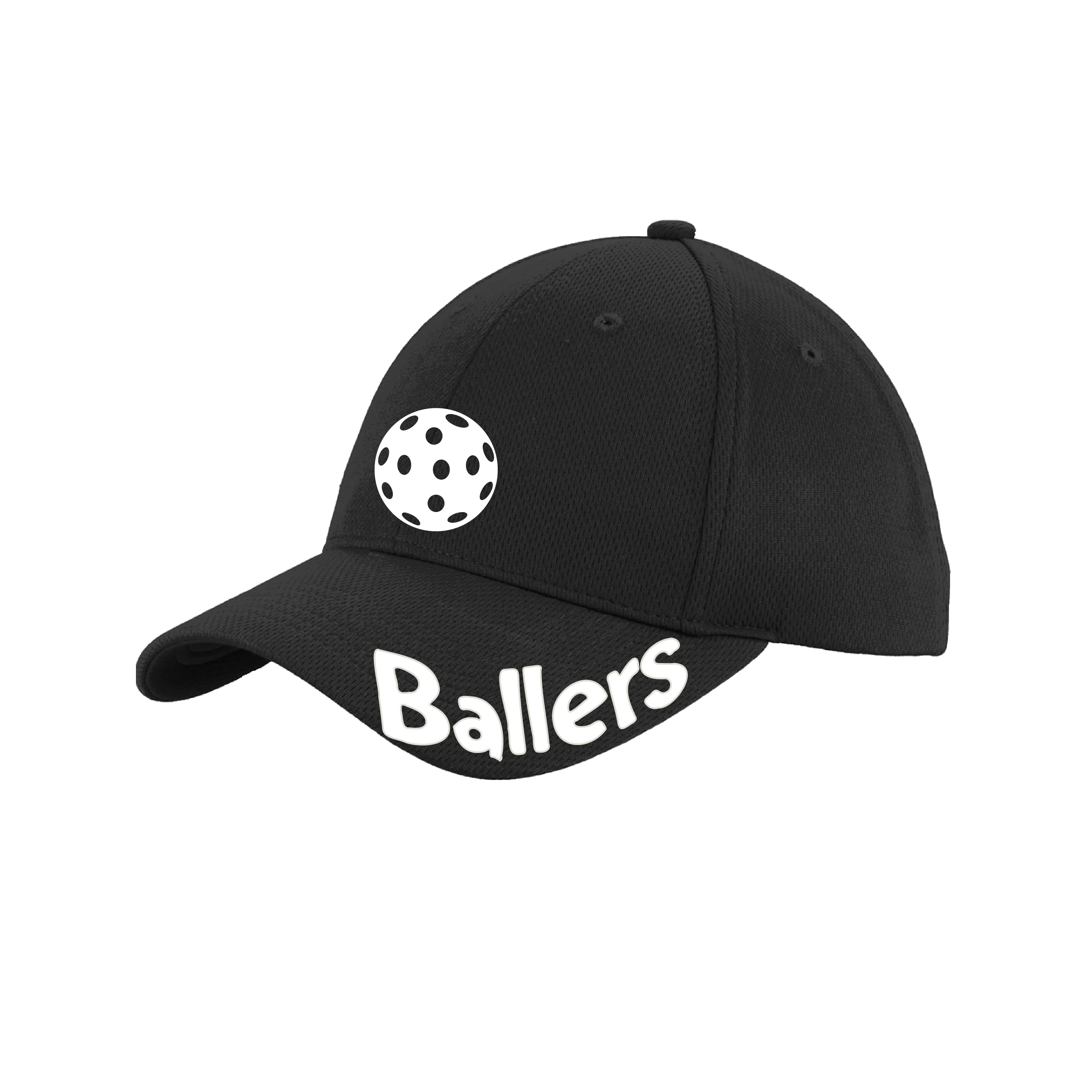 Ballers With Pickleballs (Customizable) | Pickleball Hat | Moisture-Wicking 100% Polyester