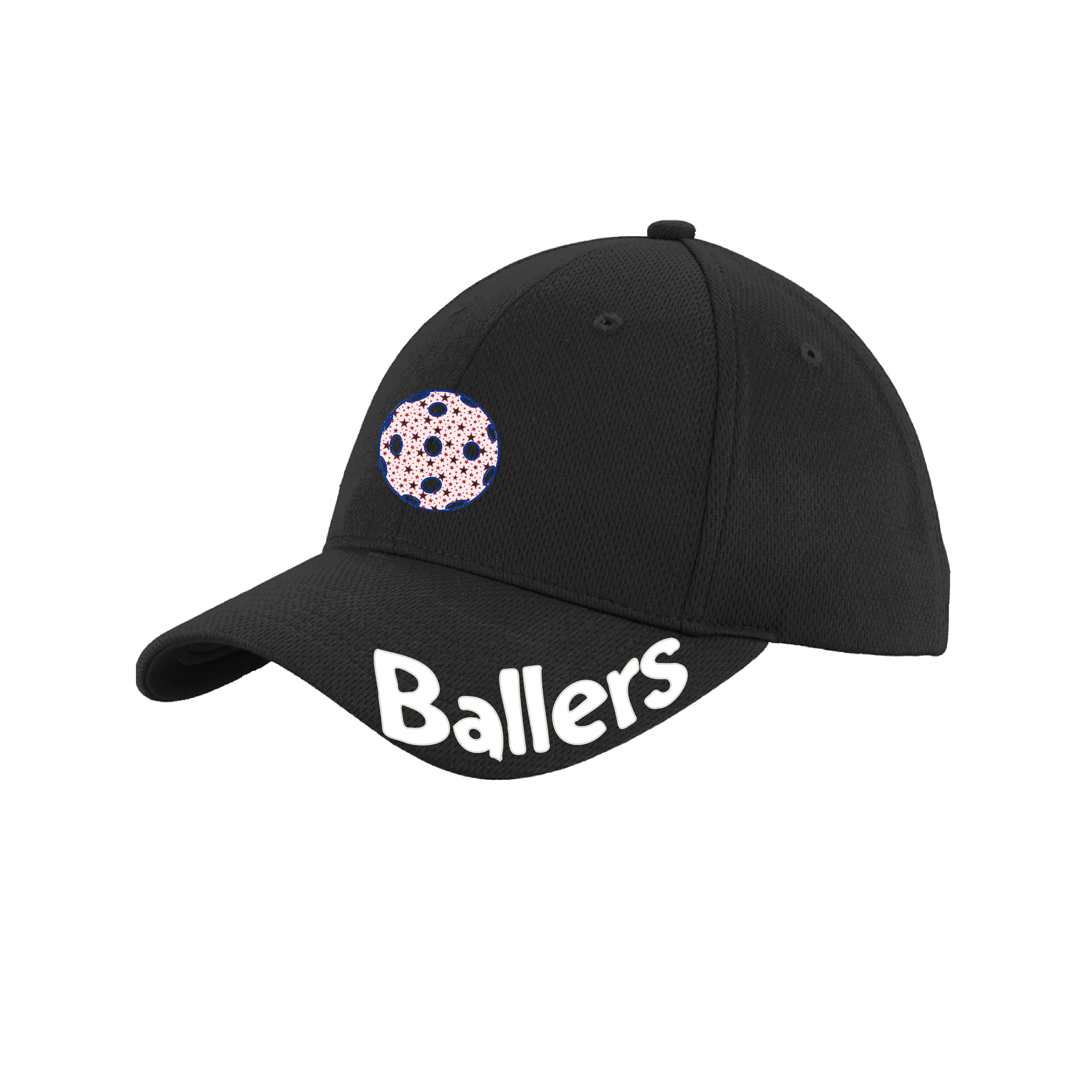 Ballers With Pickleballs (Customizable) | Pickleball Hat | Moisture-Wicking 100% Polyester