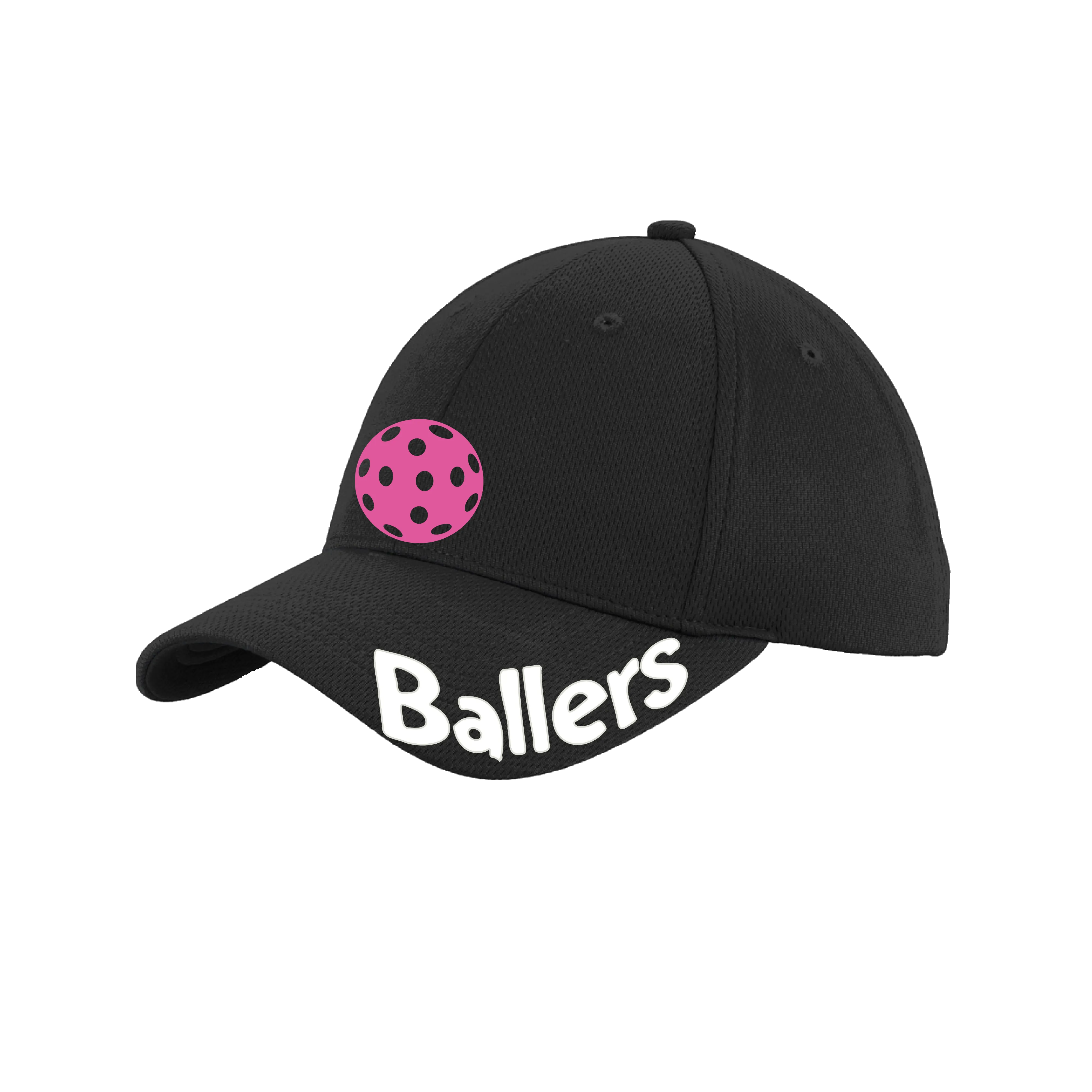 Ballers With Pickleballs (Customizable) | Pickleball Hat | Moisture-Wicking 100% Polyester