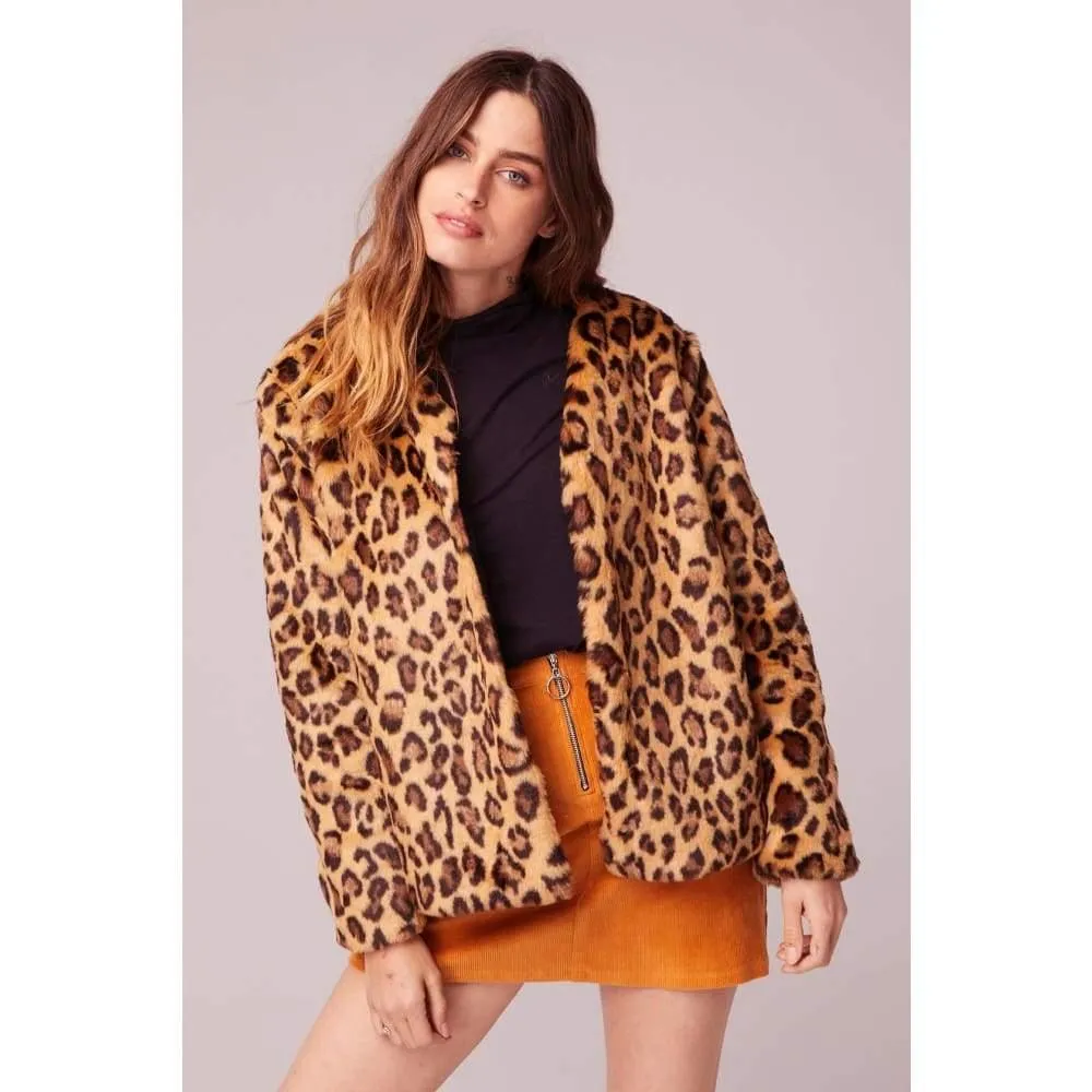 Band of Gypsies Walk On The Wild Side Faux Fur Jacket