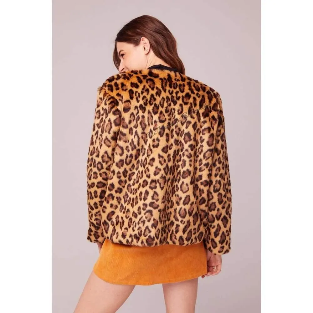 Band of Gypsies Walk On The Wild Side Faux Fur Jacket