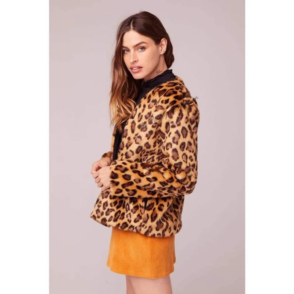 Band of Gypsies Walk On The Wild Side Faux Fur Jacket