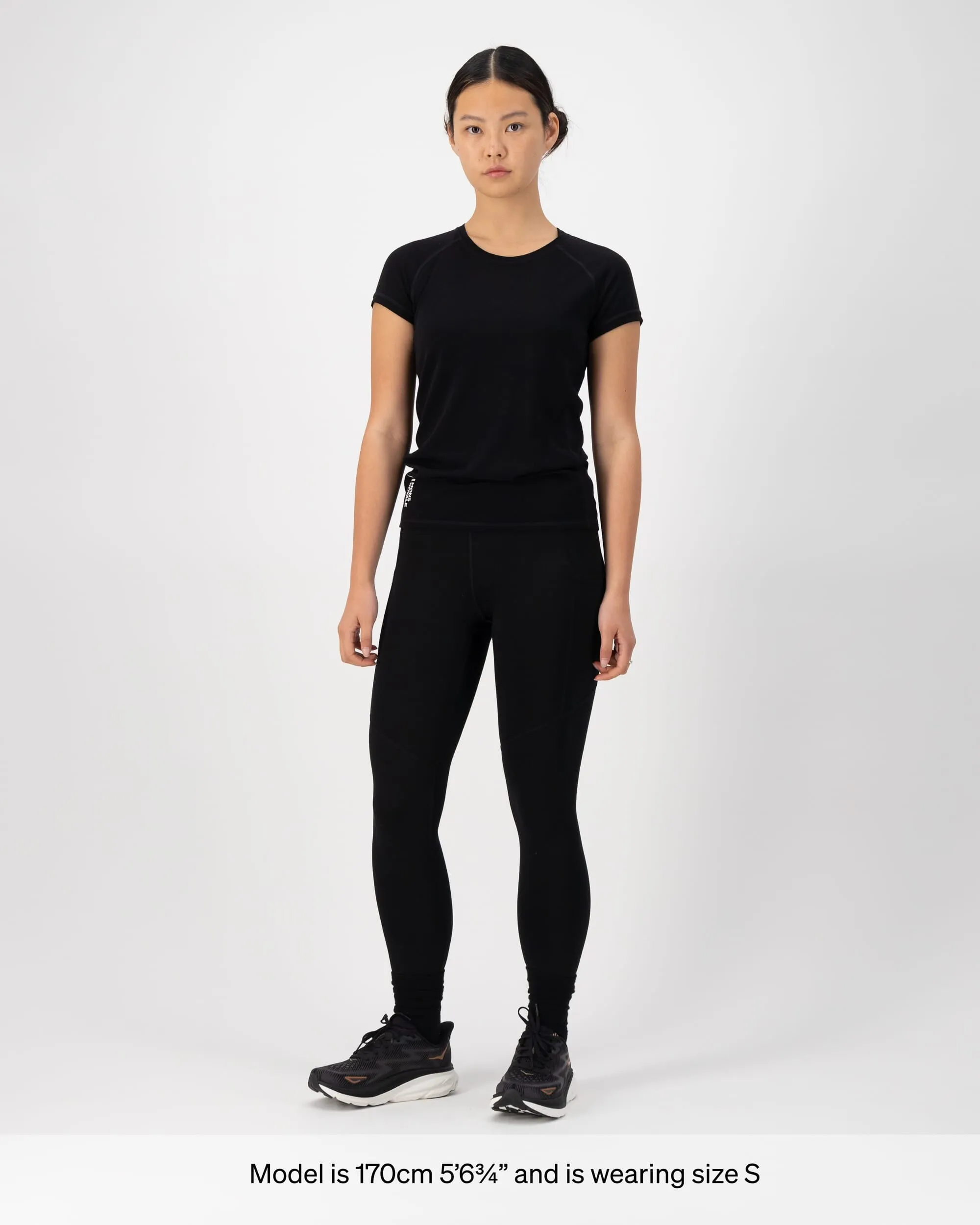 Bella Merino T-Shirt - Black