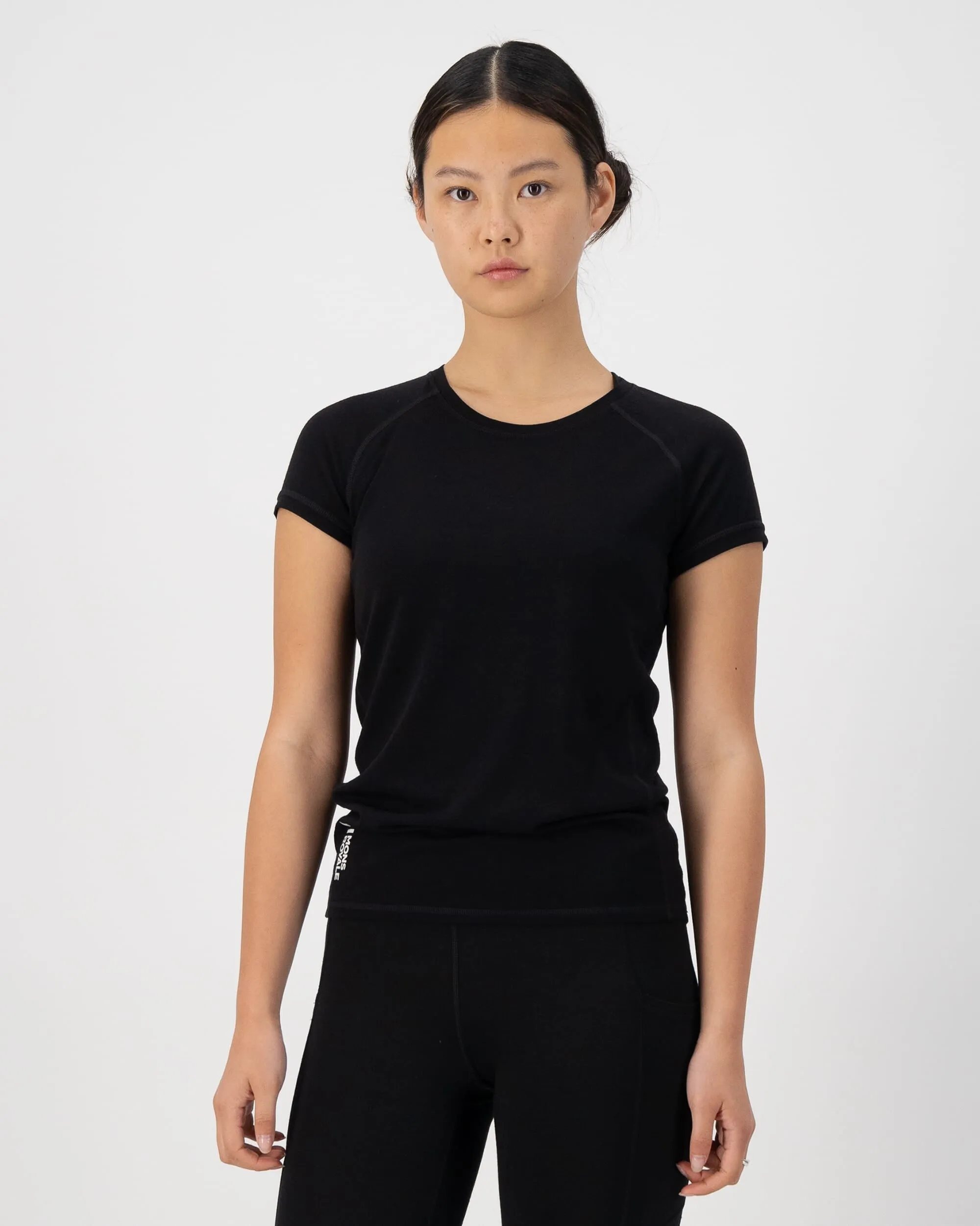 Bella Merino T-Shirt - Black