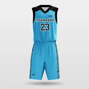 Blue Leopard - Custom Sublimated Basketball Jersey Set