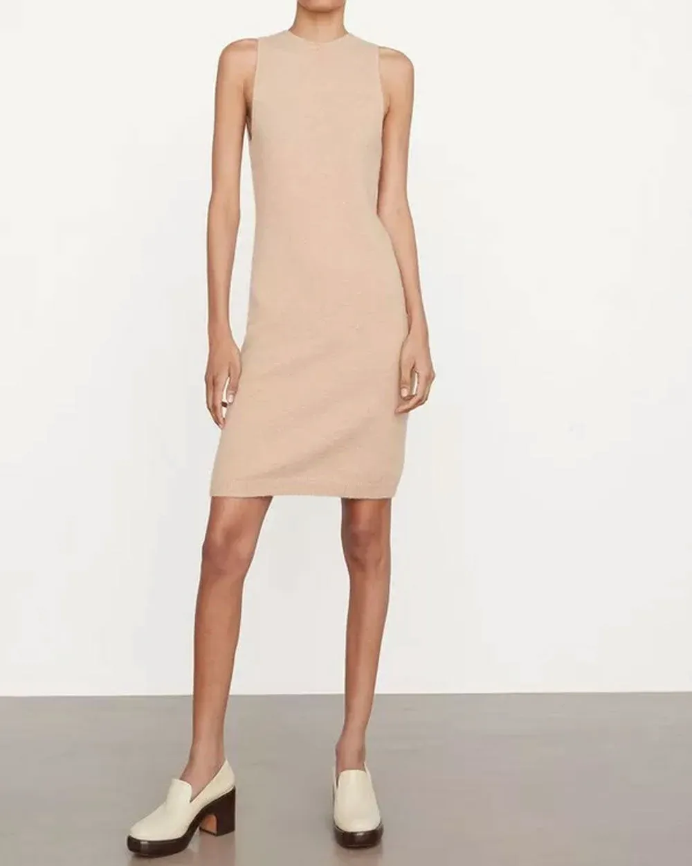 Brittle Sleeveless Sweater Dress