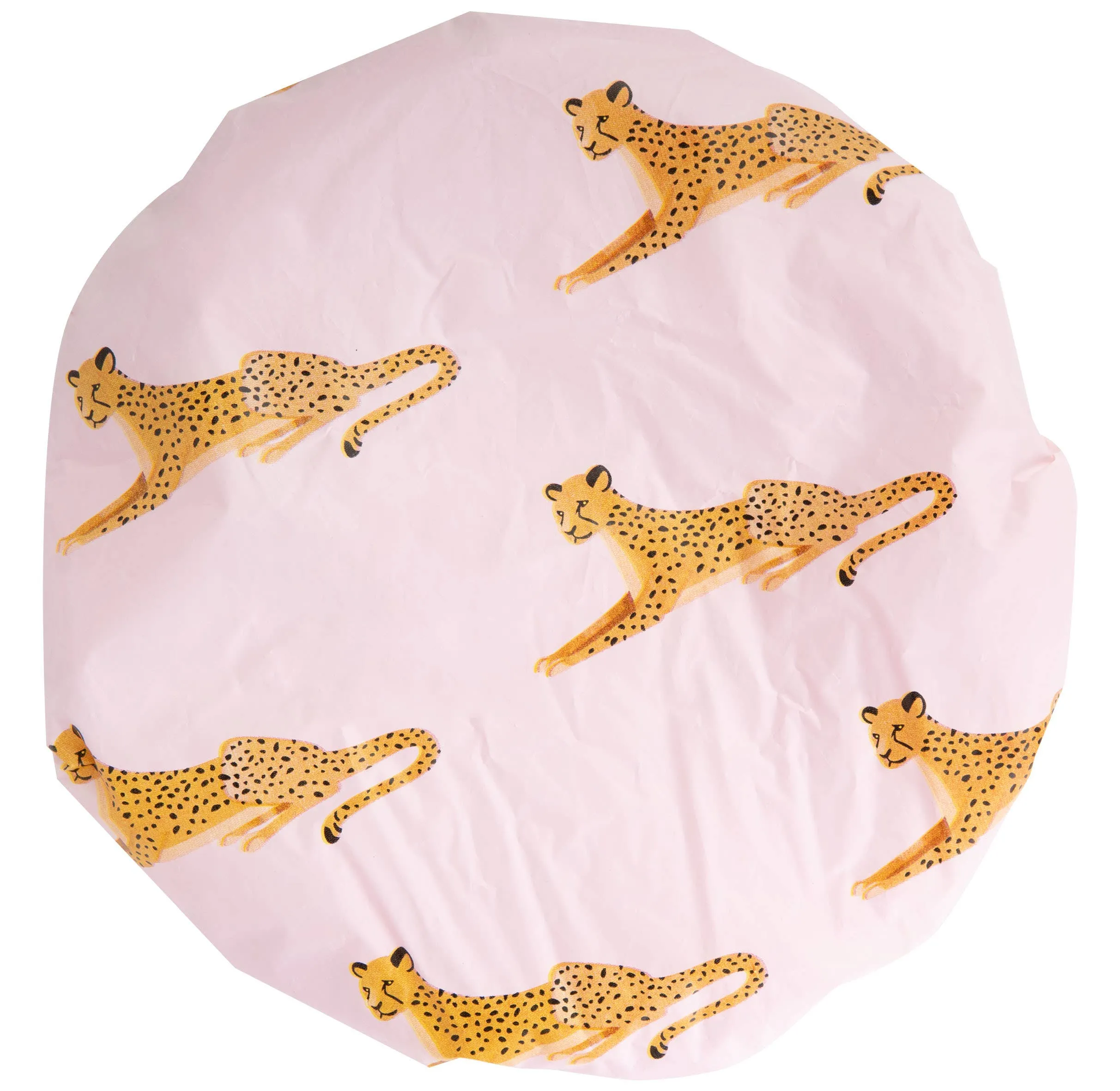 Brushworks Reversible Shower Cap - Leopard Pattern