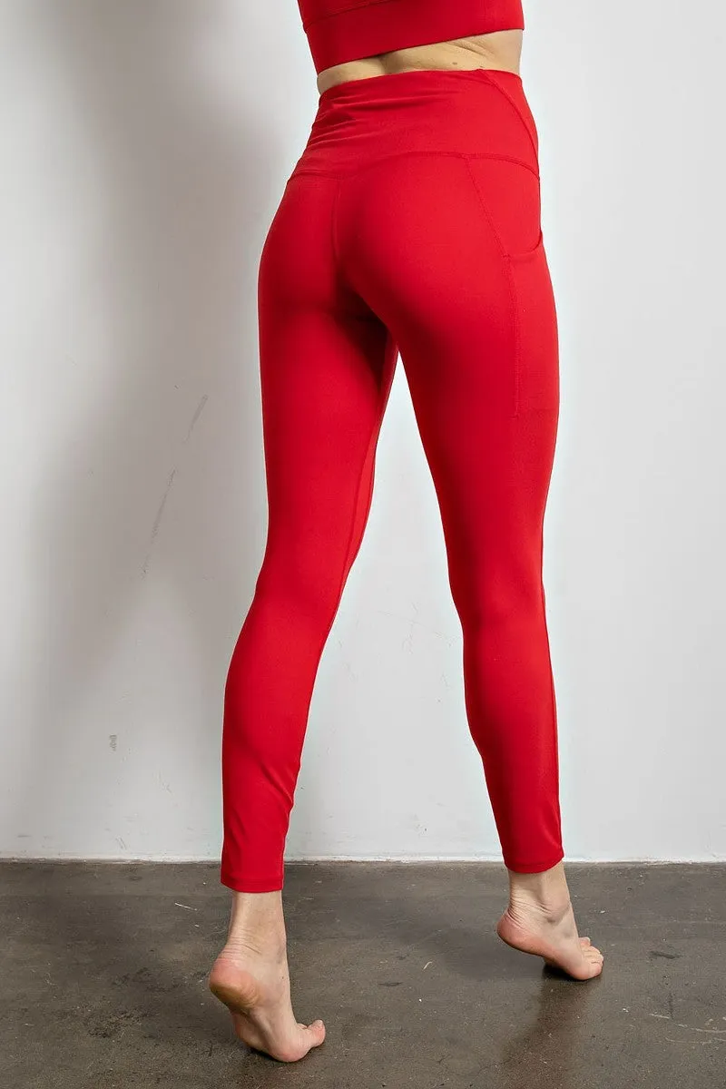 BUTTER SOFT FULL LENGTH SIDE POCKETS HIGH WAIST LEGGINGS