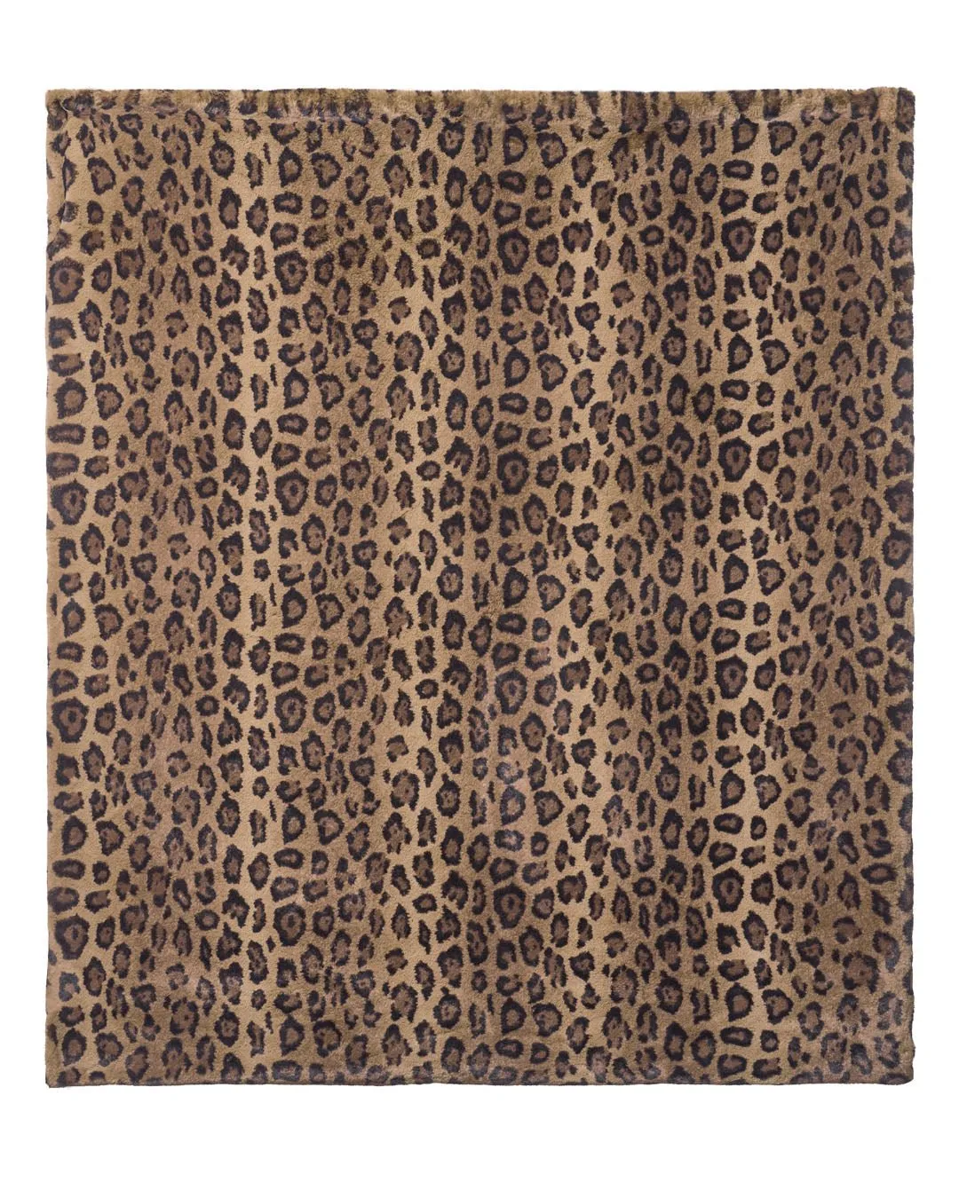 Caramel Leopard Faux Fur Throw