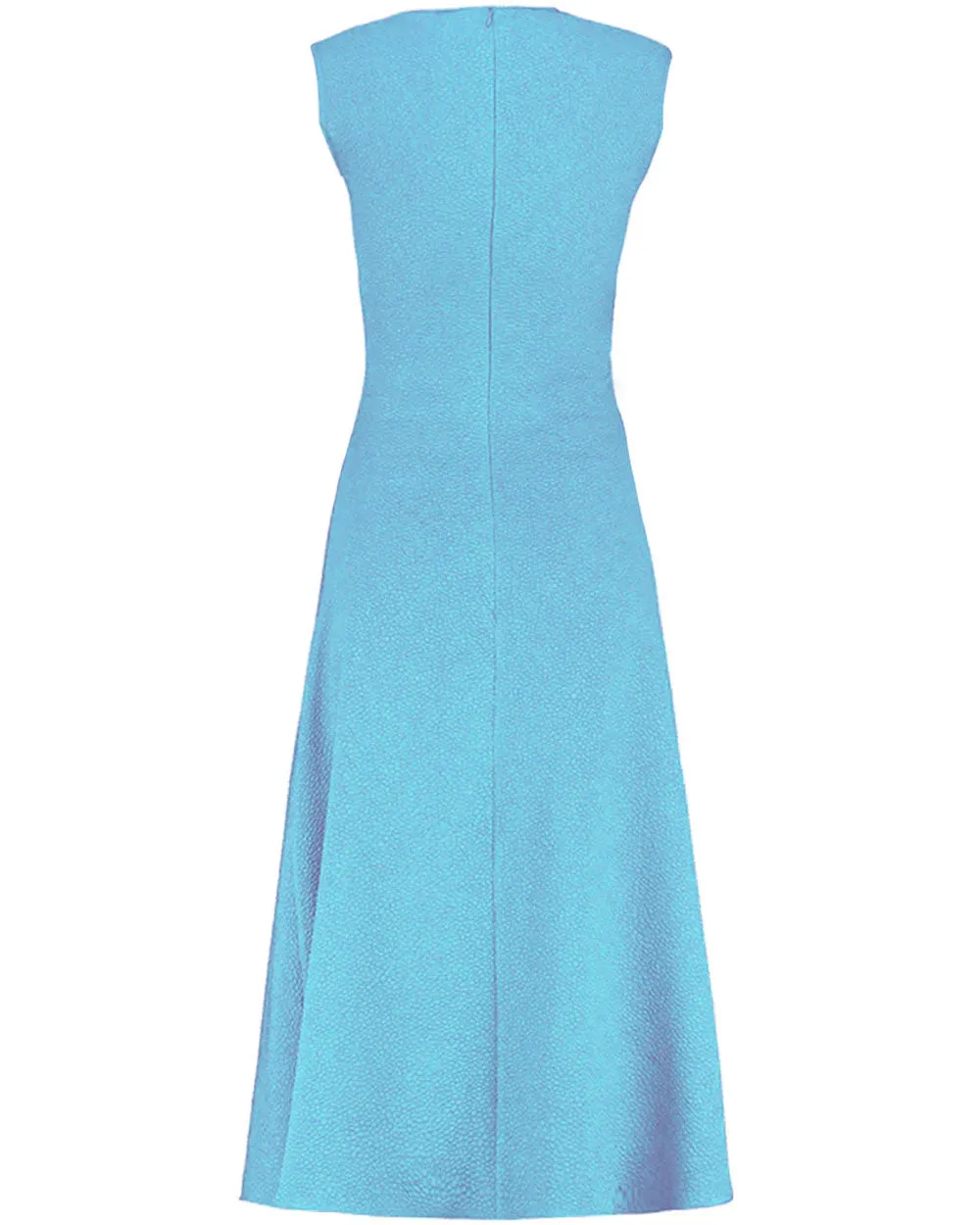 Cerulean Flou Bubble Pina Midi Dress