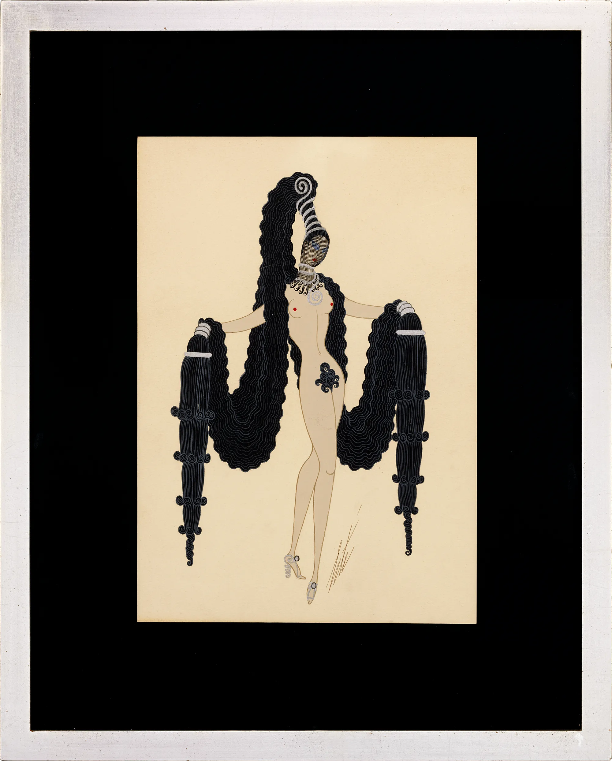 Cheveux noirs by Erté