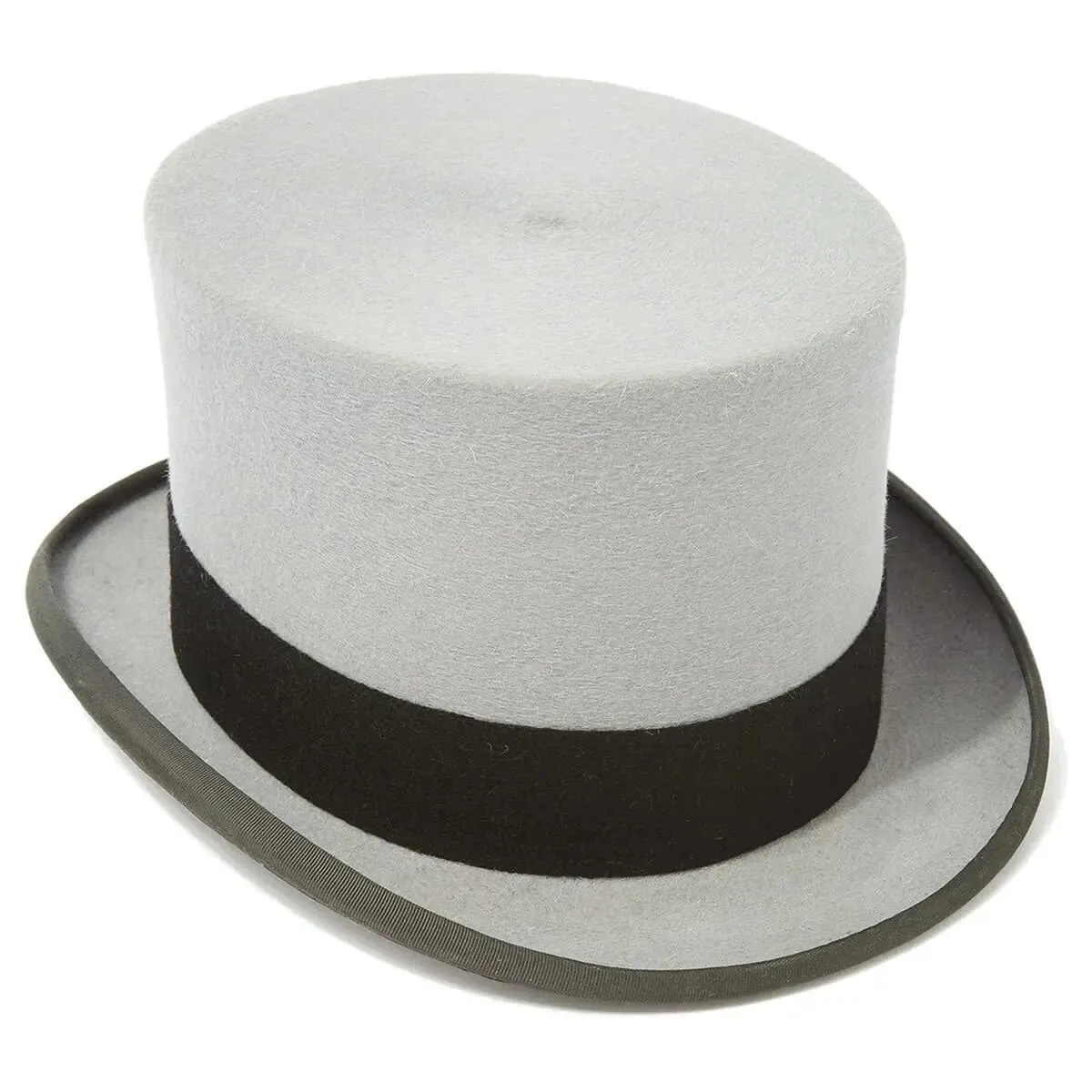 CHRISTYS' Ascot Fur Felt Top Hat - Grey