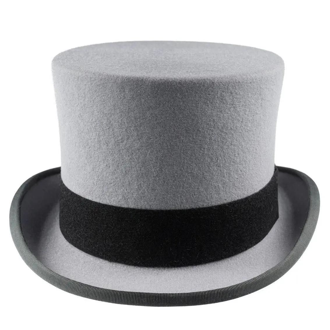 CHRISTYS' Ascot Fur Felt Top Hat - Grey