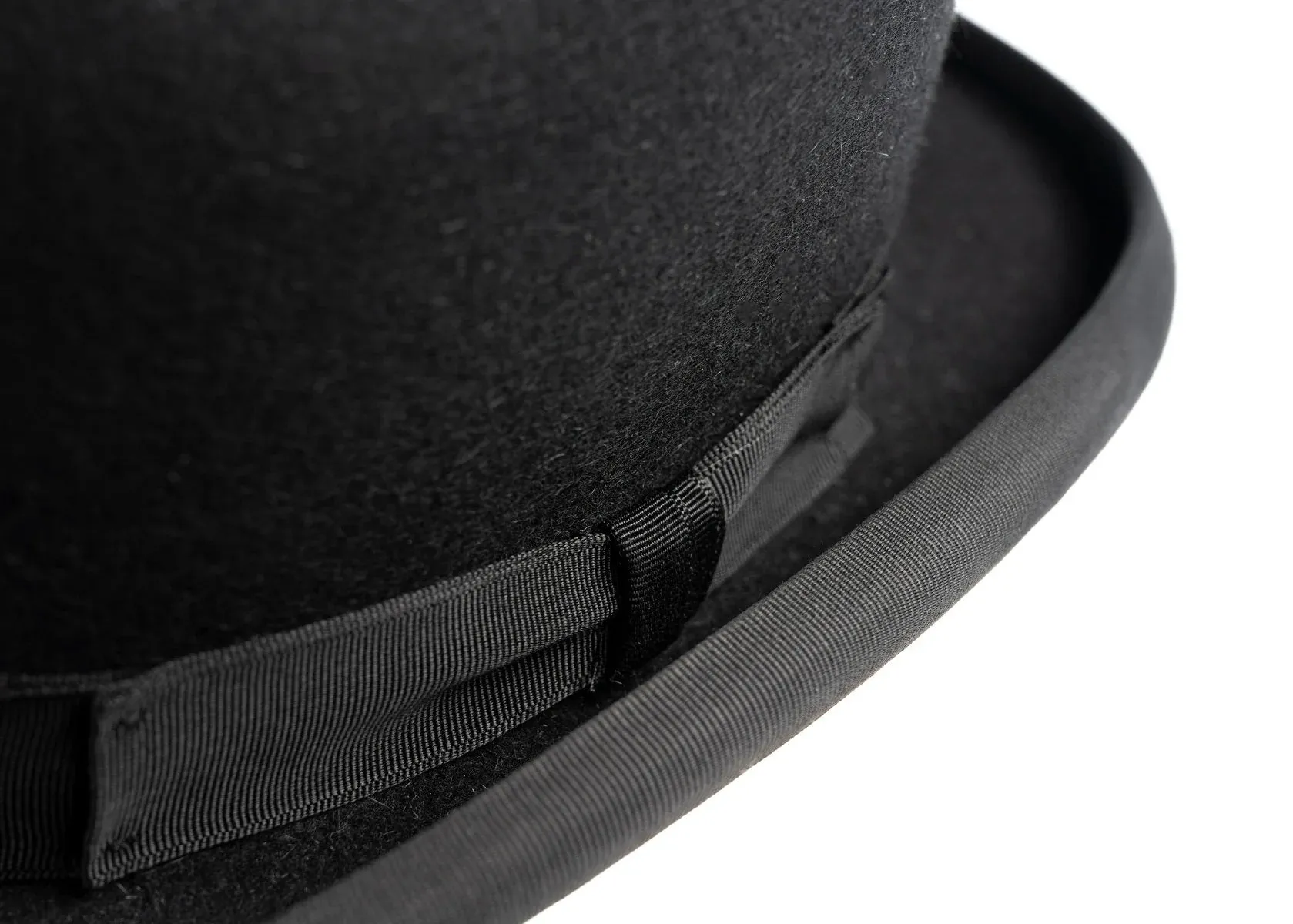 CHRISTYS' Devon Fur Felt Bowler Hat - Adjustable Hunting Pad - Black