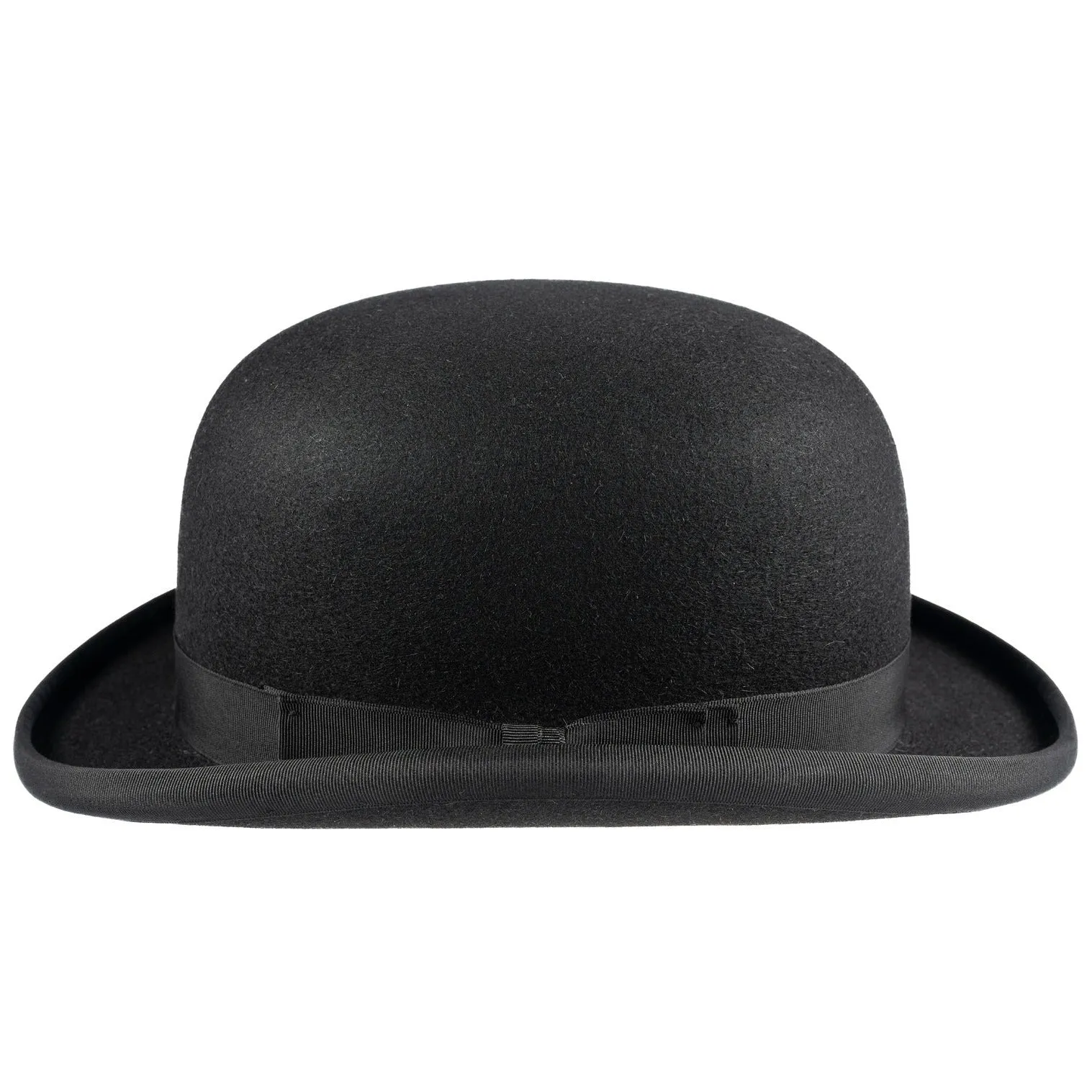 CHRISTYS' Devon Fur Felt Bowler Hat - Adjustable Hunting Pad - Black