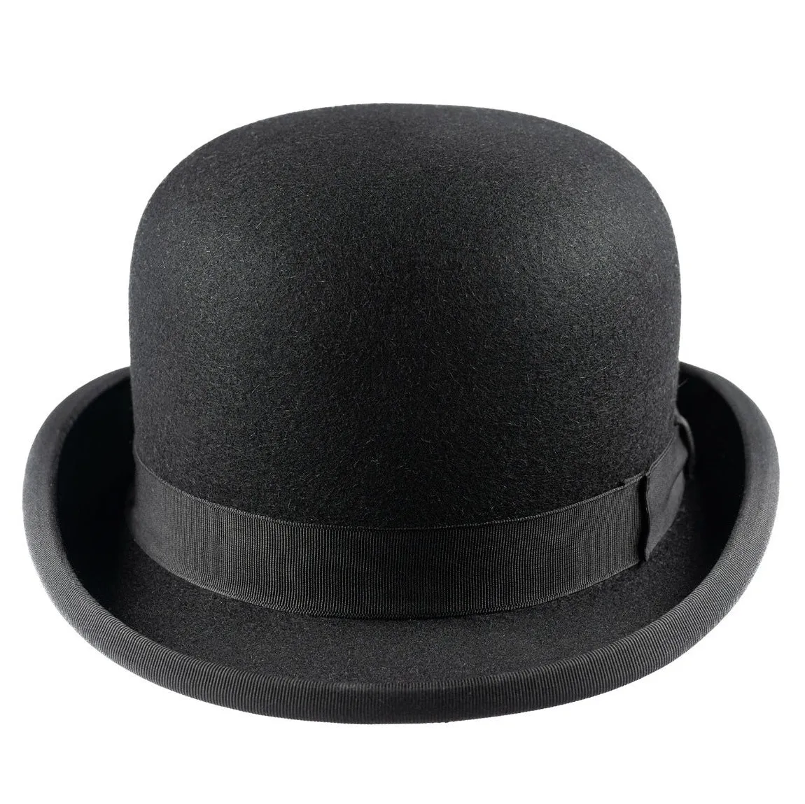 CHRISTYS' Devon Fur Felt Bowler Hat - Adjustable Hunting Pad - Black