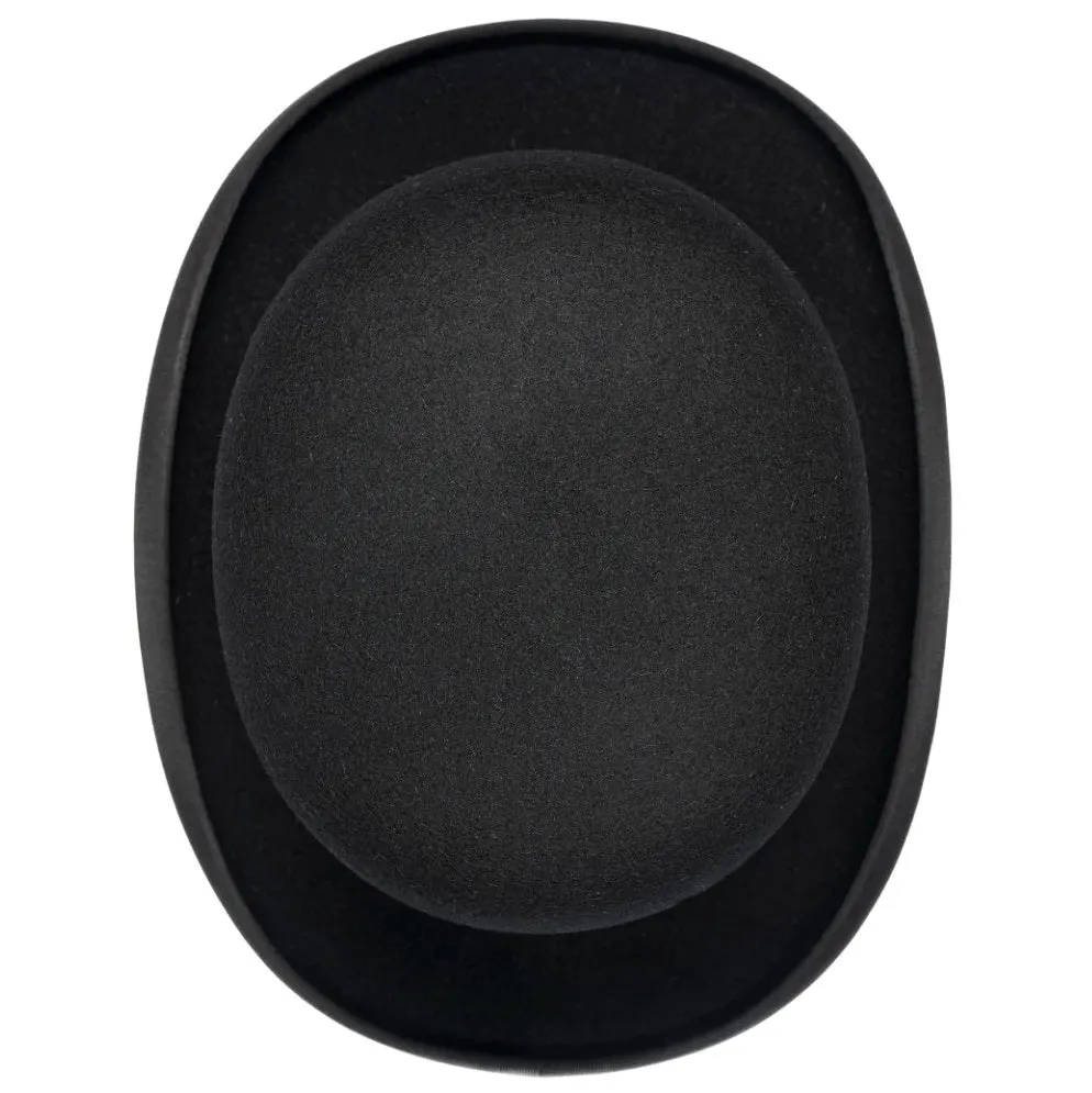 CHRISTYS' Devon Fur Felt Bowler Hat - Adjustable Hunting Pad - Black