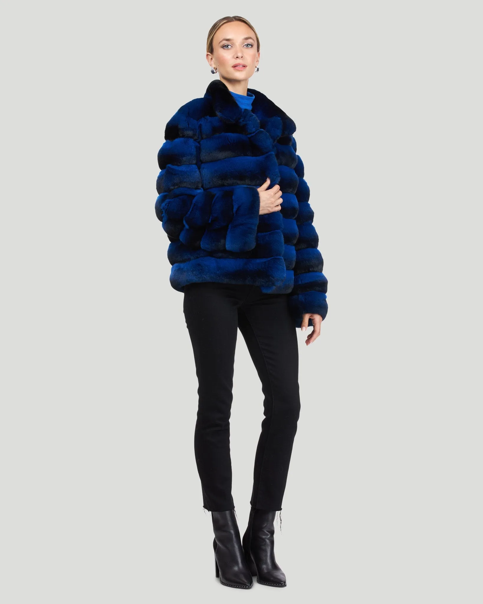 Classic Chinchilla Fur Jacket