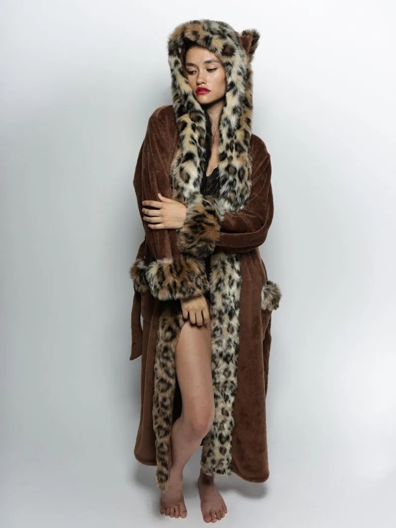 Classic Leopard Faux Fur House Robe