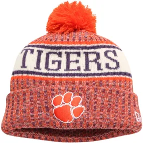 Clemson Tigers - Cuffed Knit Hat with Pom, New Era