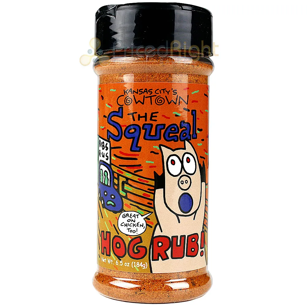 Cowtown The Squeal Hog Rub 6.5 Oz. Kansas City Style Award Winning Msg Free