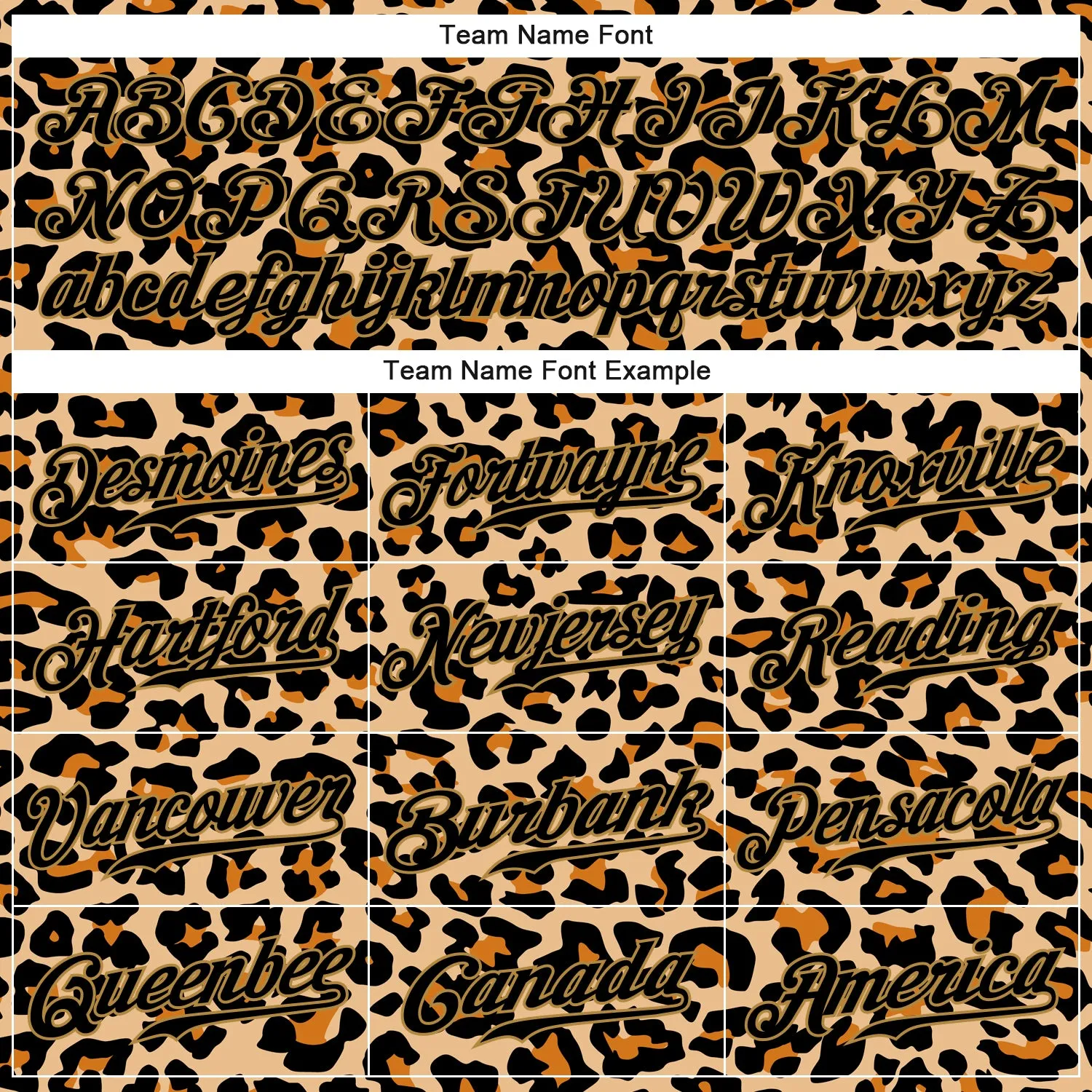 Custom Old Gold Black-Old Gold 3D Pattern Design Leopard Authentic Baseball Jersey