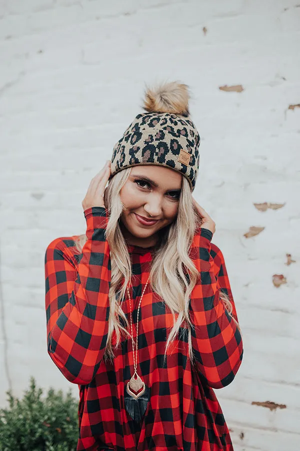 Cute On Repeat Leopard Beanie