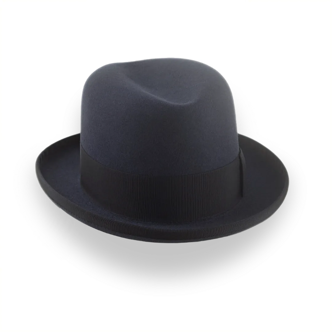 Dark Grey Homburg Hat for Men | The Moses