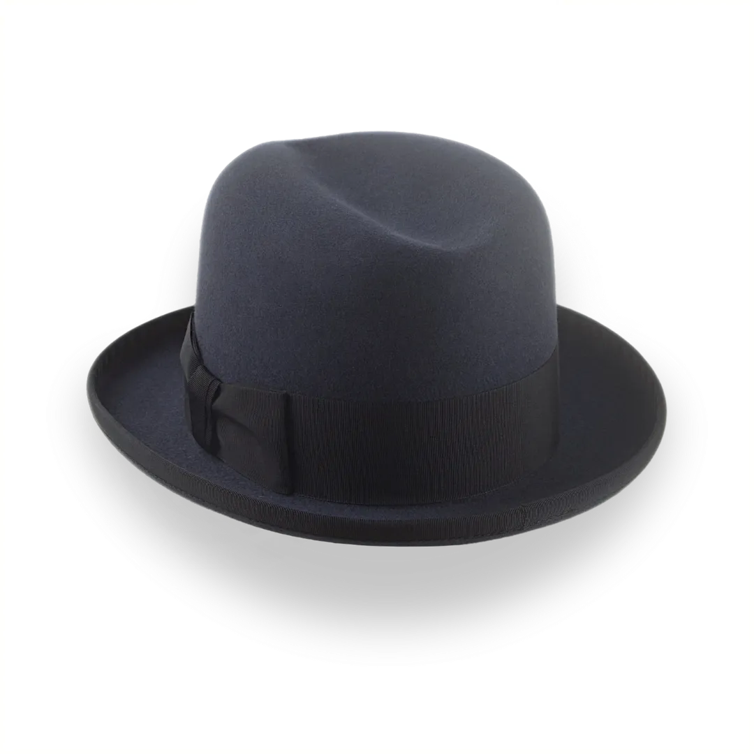 Dark Grey Homburg Hat for Men | The Moses