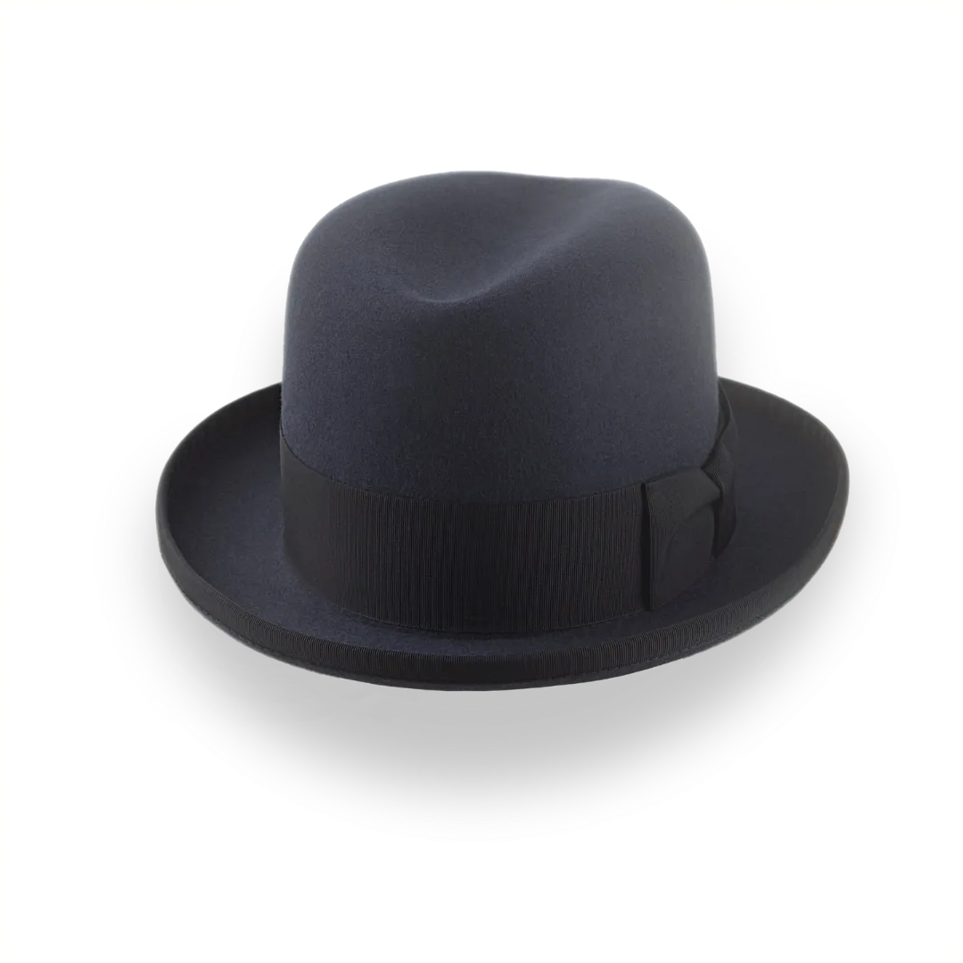 Dark Grey Homburg Hat for Men | The Moses