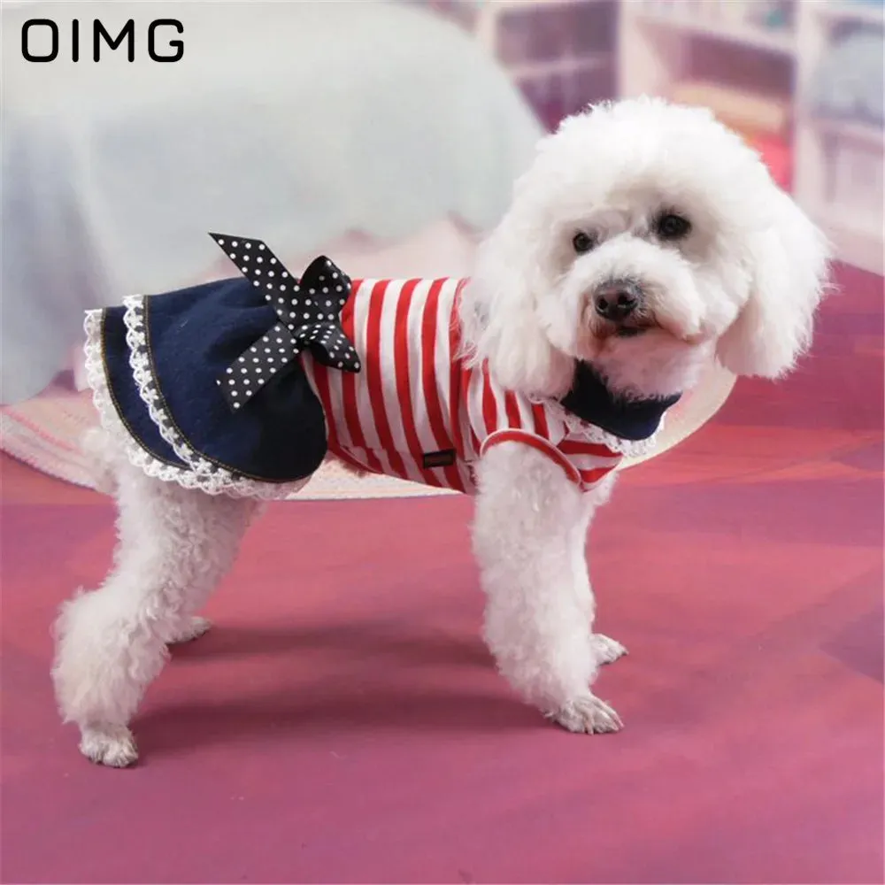 DIVA Pet - Polka Dots And Stripes Pet Dress