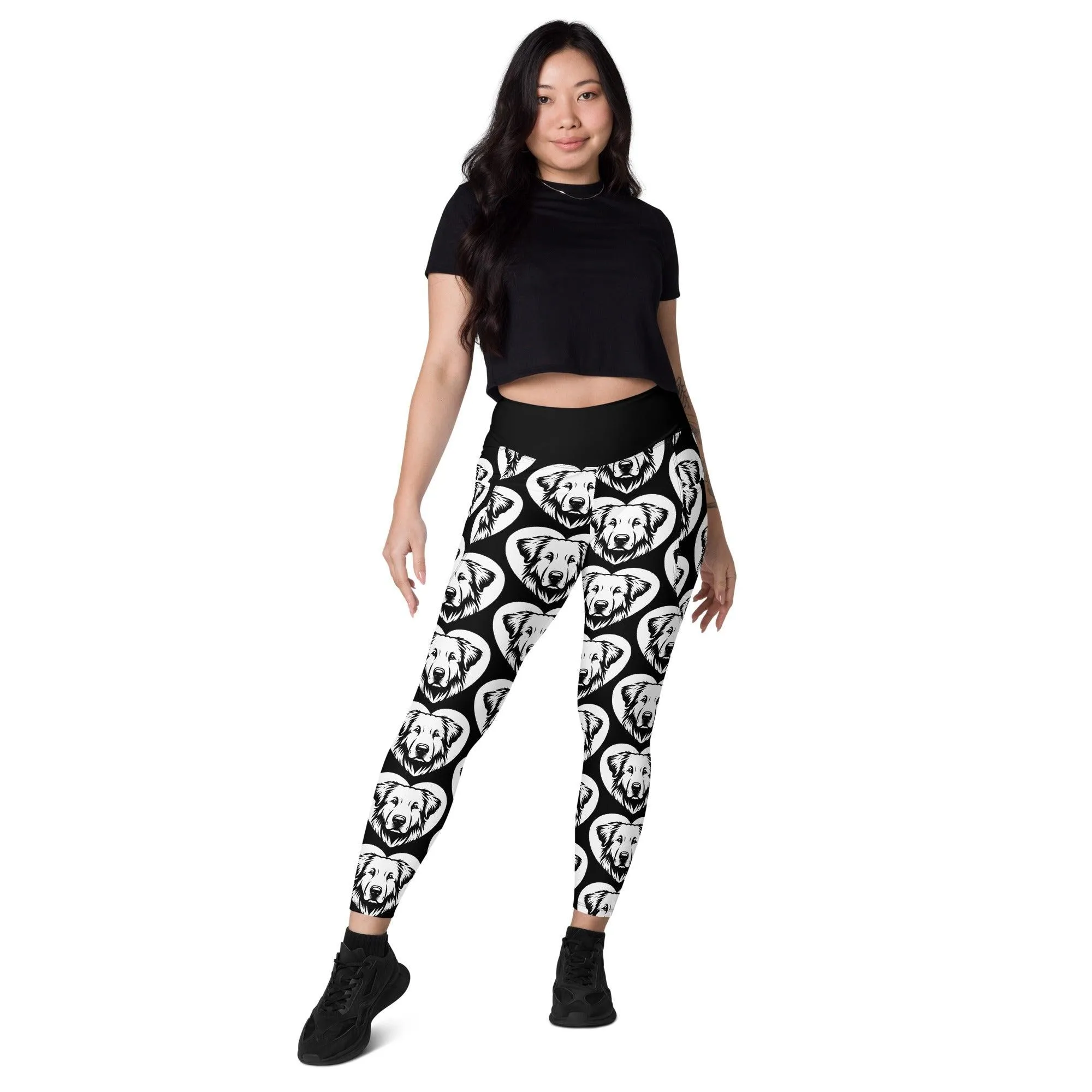 DOG BREED LEGGINGS with pockets - KUVASZ - HERTTAHOUND