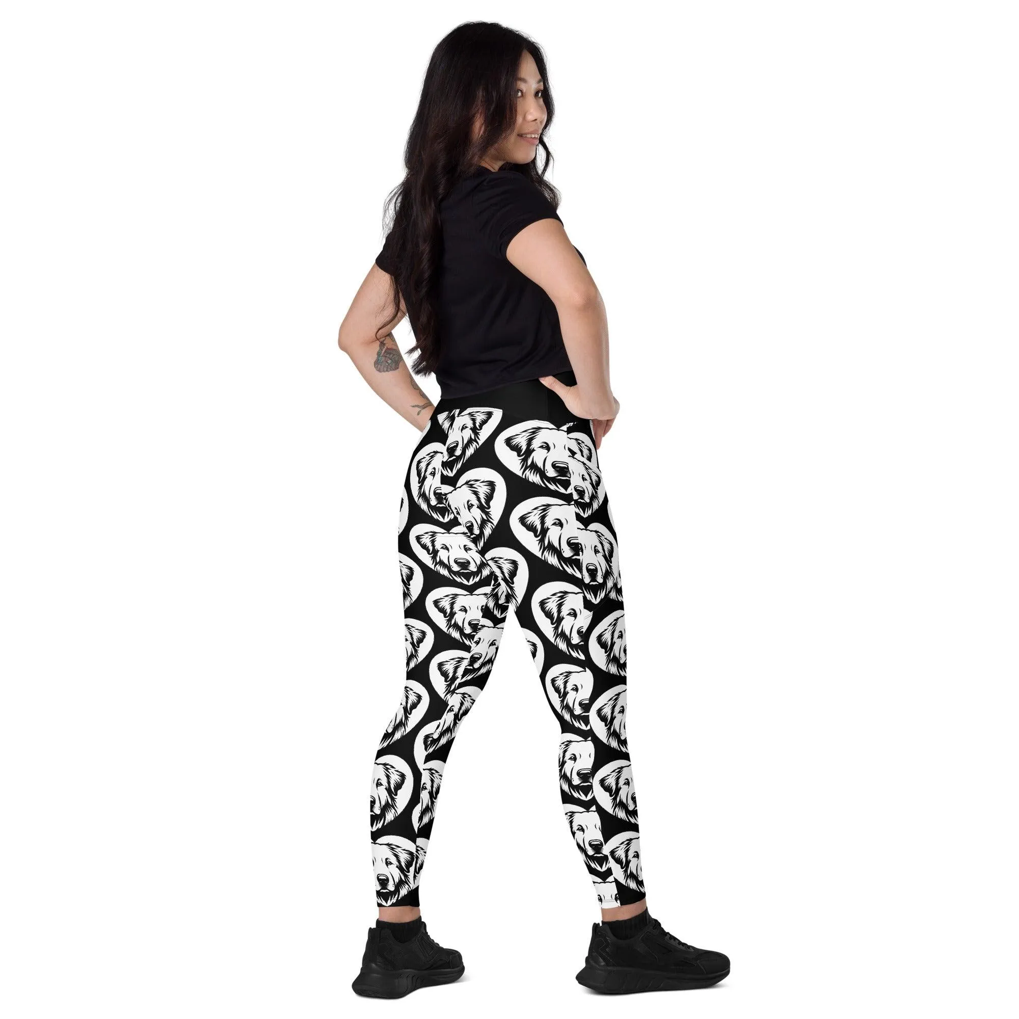 DOG BREED LEGGINGS with pockets - KUVASZ - HERTTAHOUND