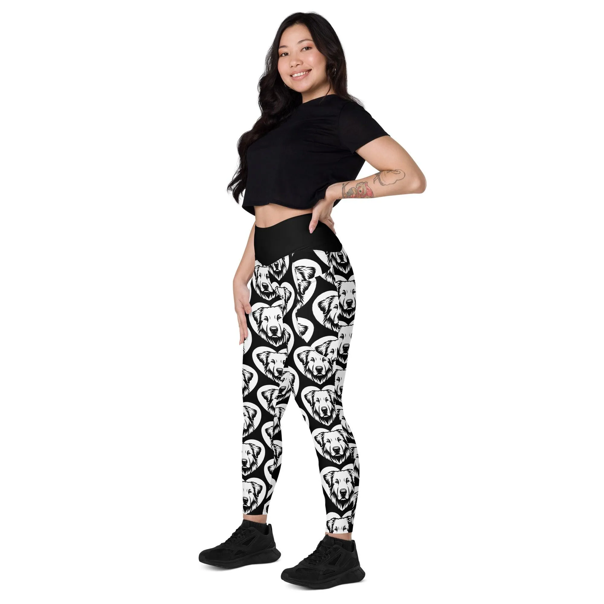 DOG BREED LEGGINGS with pockets - KUVASZ - HERTTAHOUND