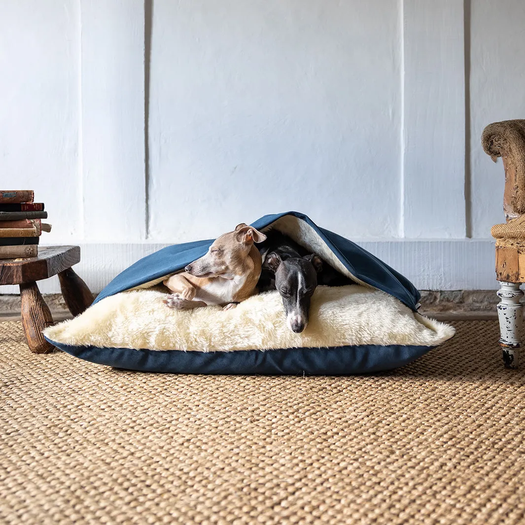 Dog Snuggle Bed in Velour